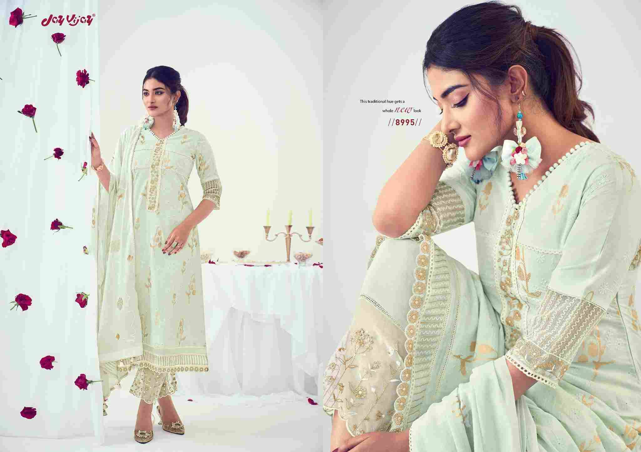 Dawat By Jay Vijay Prints 8991 To 8996 Series Designer Festive Suits Beautiful Fancy Stylish Colorful Party Wear & Occasional Wear Pure Cotton Print Dresses At Wholesale Price