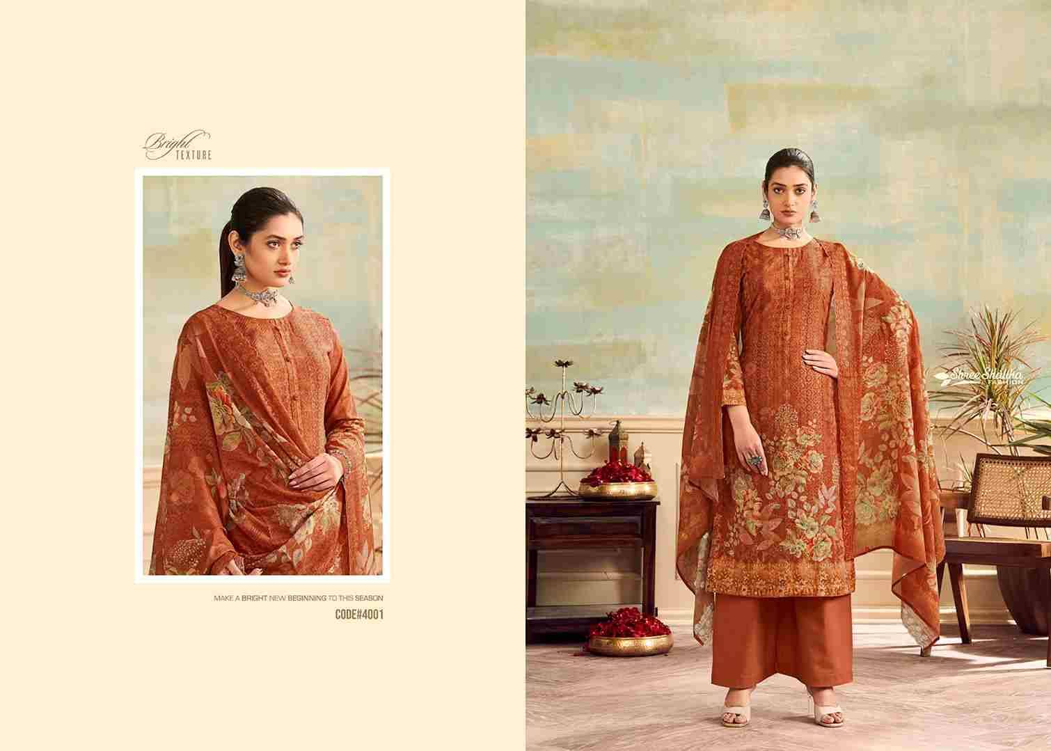 Mahjabeen Vol-4 By Shree Shalika Fashion 4001 To 4008 Series Designer Festive Suits Beautiful Fancy Stylish Colorful Party Wear & Occasional Wear Lawn Cotton Print Dresses At Wholesale Price