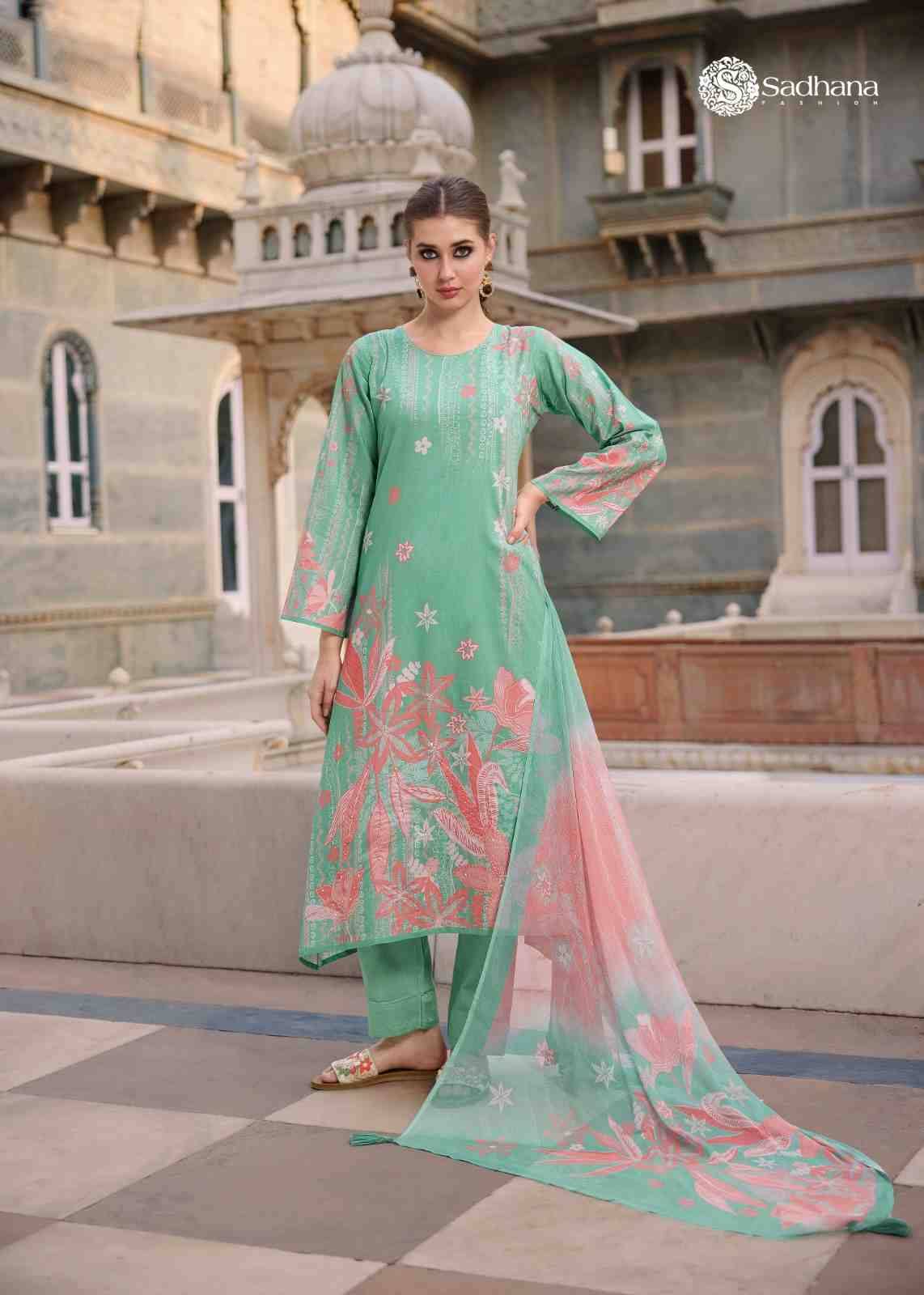 Splendor By Sadhana Fashion 1001 To 1008 Series Designer Festive Suits Beautiful Fancy Stylish Colorful Party Wear & Occasional Wear Lawn Cotton Print Dresses At Wholesale Price