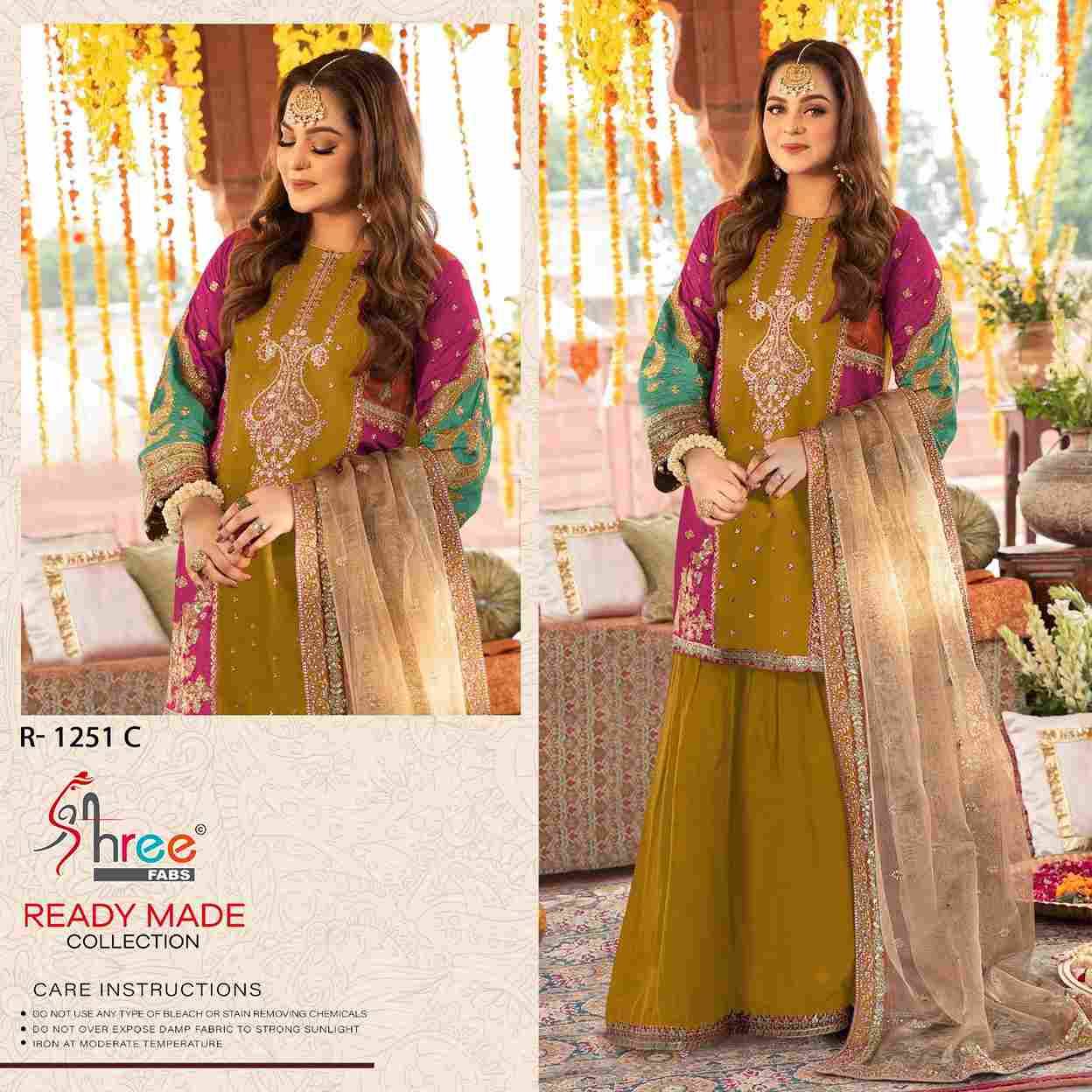 Shree Fabs Hit Design R-1251 Colours By Shree Fabs R-1251-A To R-1251-D Series Beautiful Pakistani Suits Stylish Fancy Colorful Party Wear & Occasional Wear Silk Embroidered Dresses At Wholesale Price