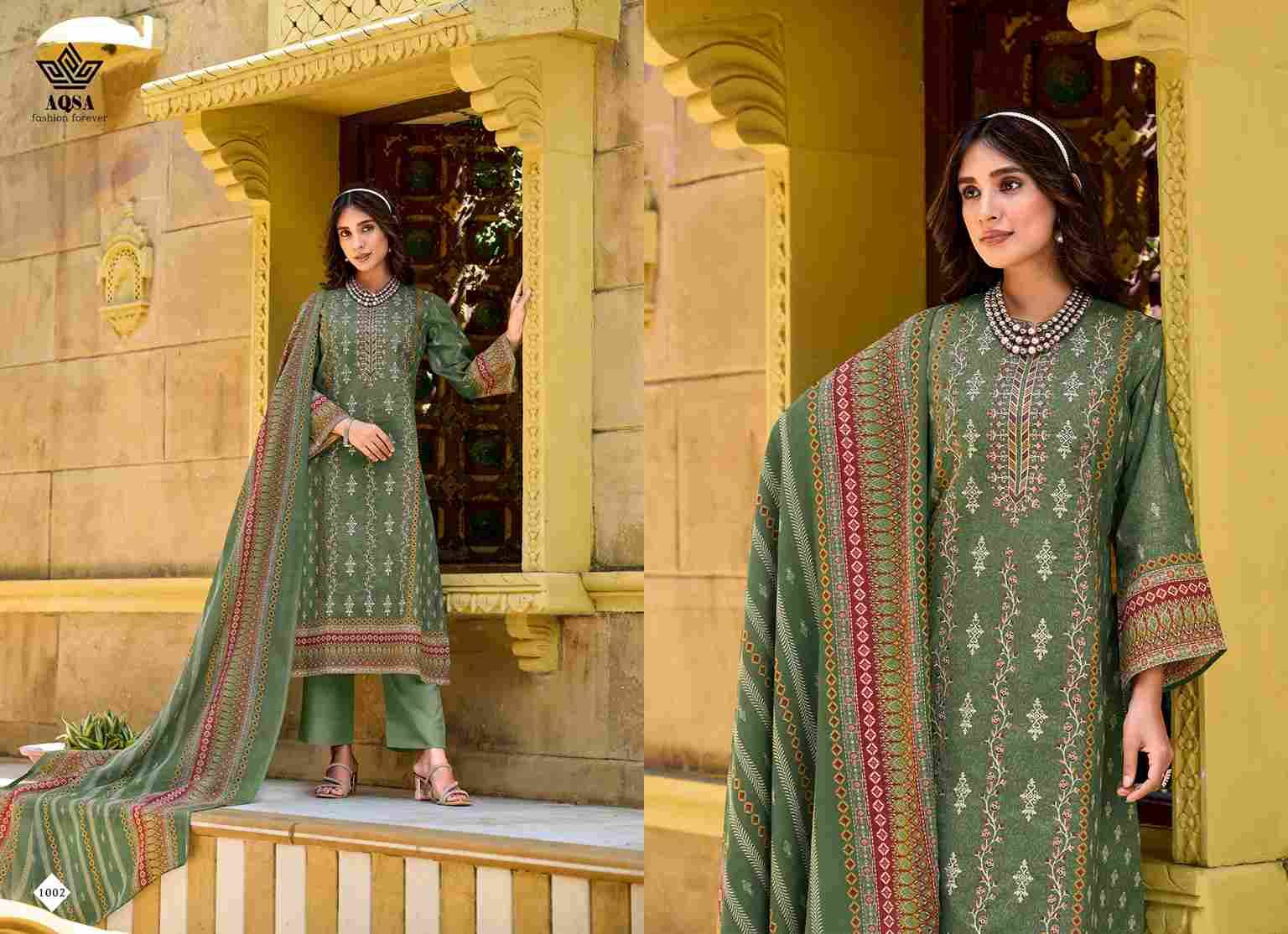 Luxshya By Aqsa 1001 To 1006 Series Beautiful Pakistani Suits Stylish Fancy Colorful Party Wear & Occasional Wear Pure Cambric Cotton Embroidered Dresses At Wholesale Price