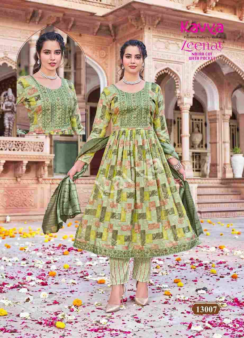 Zeenat Vol-13 By Kavya 13001 To 13010 Series Beautiful Festive Suits Colorful Stylish Fancy Casual Wear & Ethnic Wear Capsule Dresses At Wholesale Price