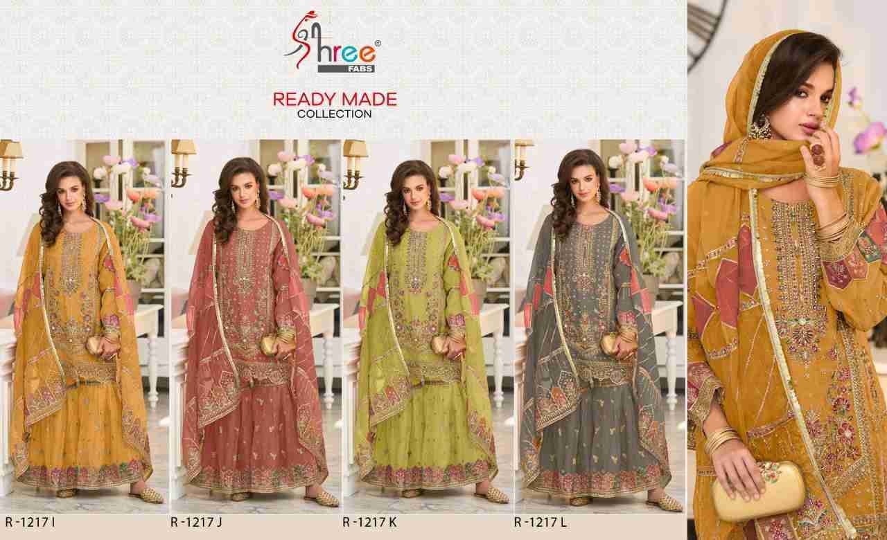 Shree Fabs Hit Design R-1217 Colours Vol-3 By Shree Fabs R-1217-I To R-1217-L Series Pakistani Suits Beautiful Fancy Colorful Stylish Party Wear & Occasional Wear Organza Embroidery Dresses At Wholesale Price