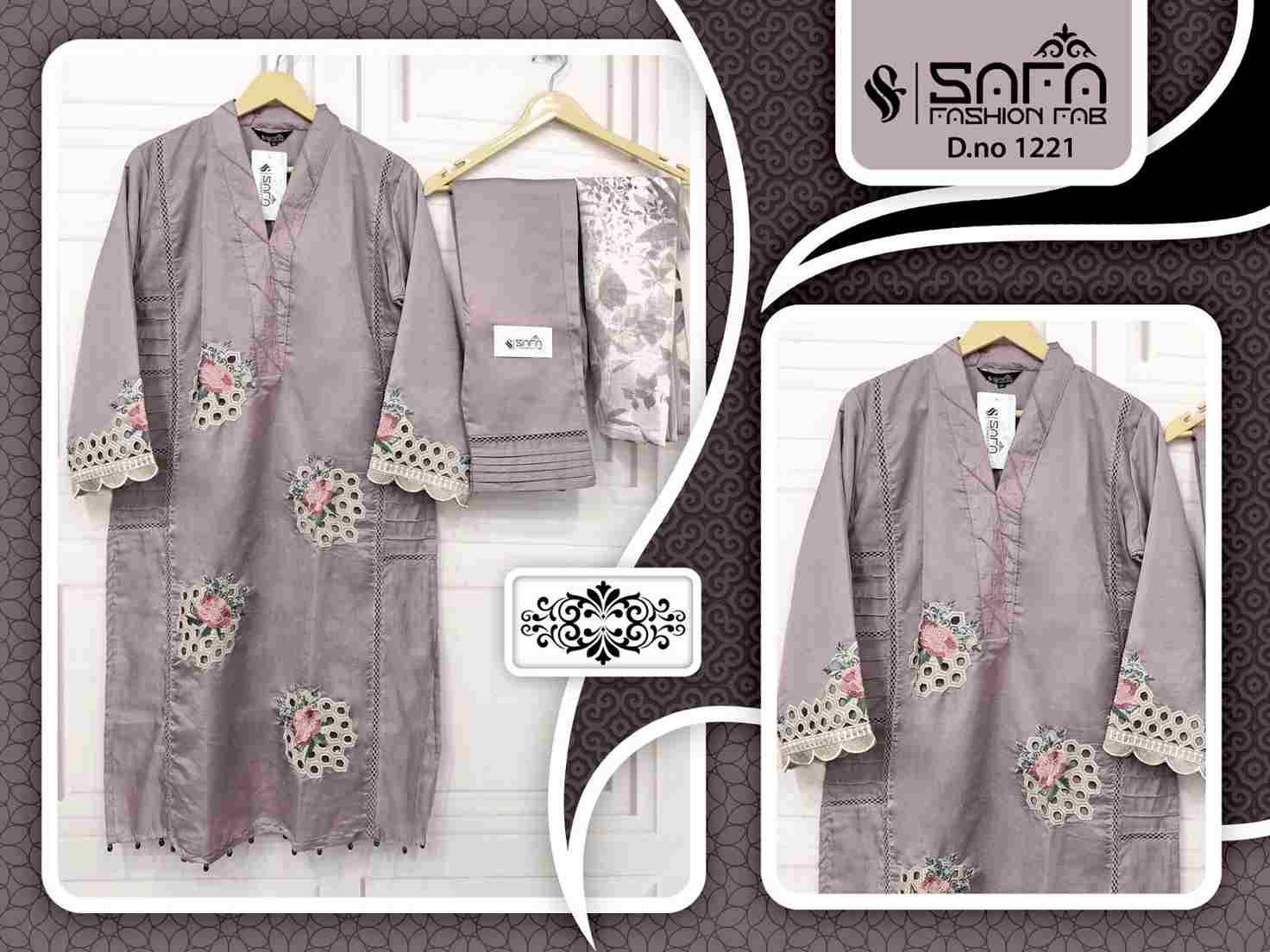 Safa 1221 Colours By Safa Fashion 1221-A To 1221-D Series Beautiful Pakistani Suits Colorful Stylish Fancy Casual Wear & Ethnic Wear Heavy Organza Dresses At Wholesale Price