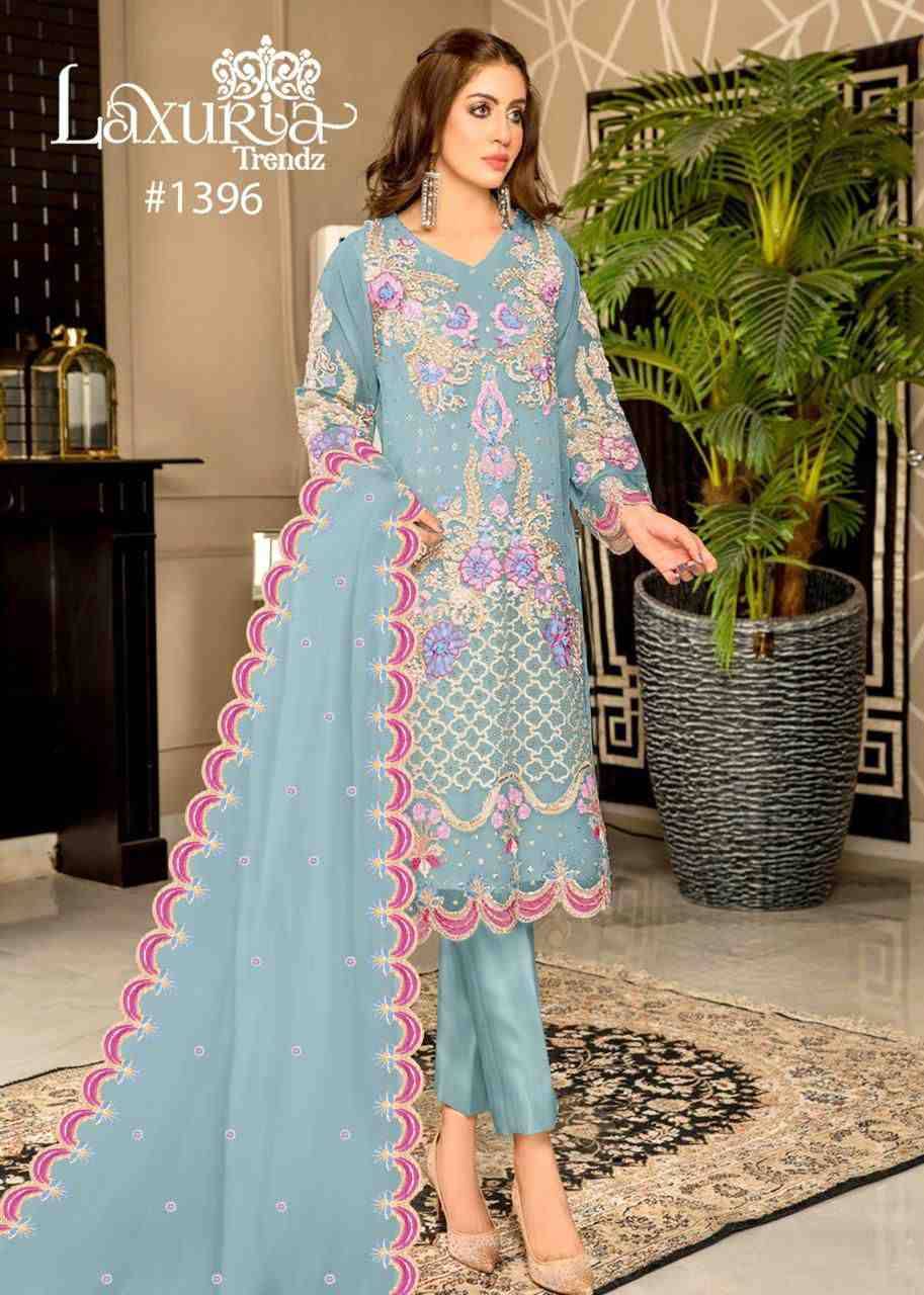 Luxuria Trendz 1396 Colours By Luxuria 1396-A To 1396-B Series Beautiful Pakistani Suits Colorful Stylish Fancy Casual Wear & Ethnic Wear Heavy Organza Dresses At Wholesale Price