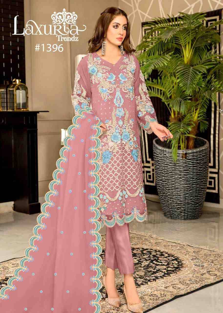 Luxuria Trendz 1396 Colours By Luxuria 1396-A To 1396-B Series Beautiful Pakistani Suits Colorful Stylish Fancy Casual Wear & Ethnic Wear Heavy Organza Dresses At Wholesale Price