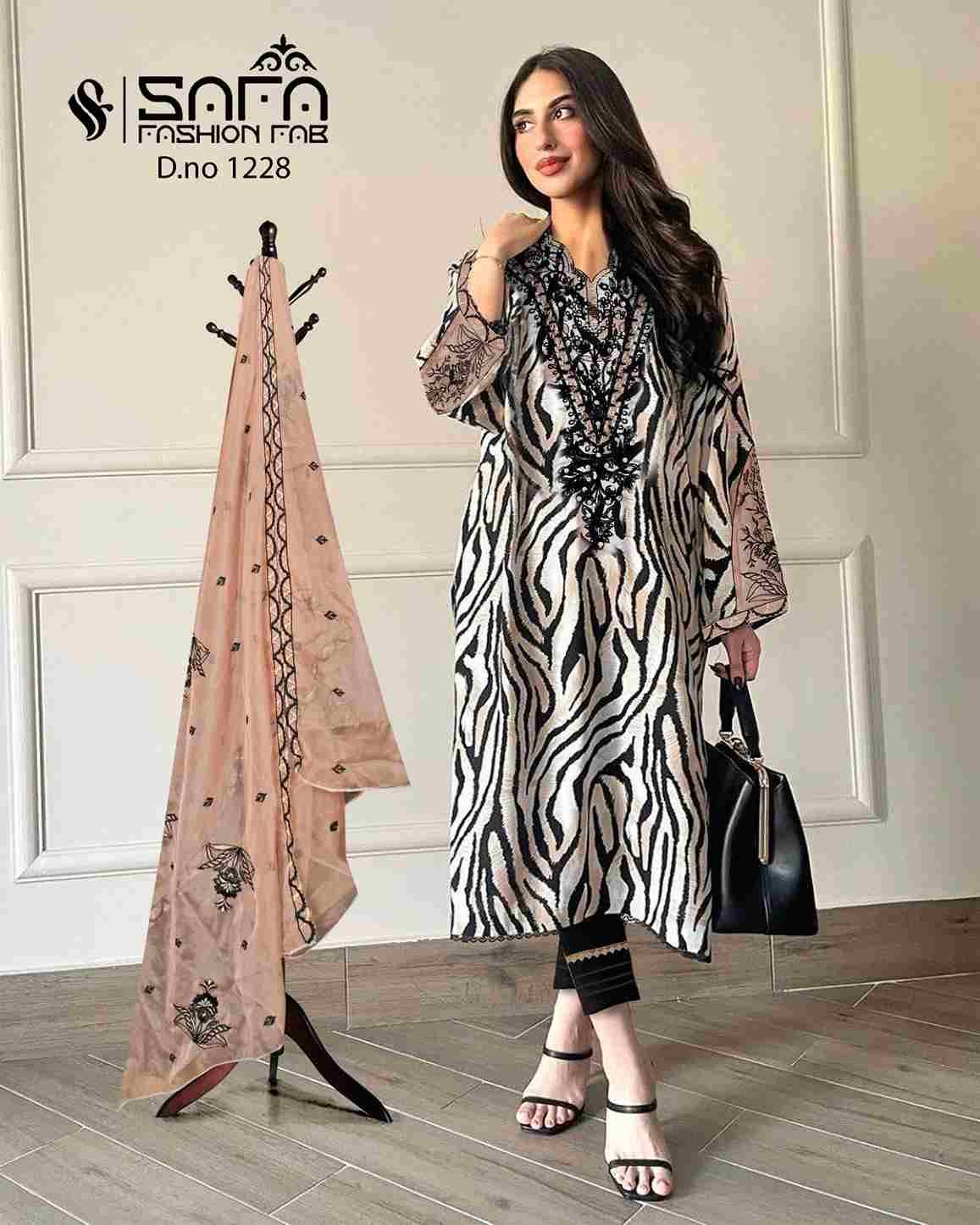 Safa Hit Design 1228 By Safa Fashion Beautiful Pakistani Suits Colorful Stylish Fancy Casual Wear & Ethnic Wear Heavy Fancy Dresses At Wholesale Price