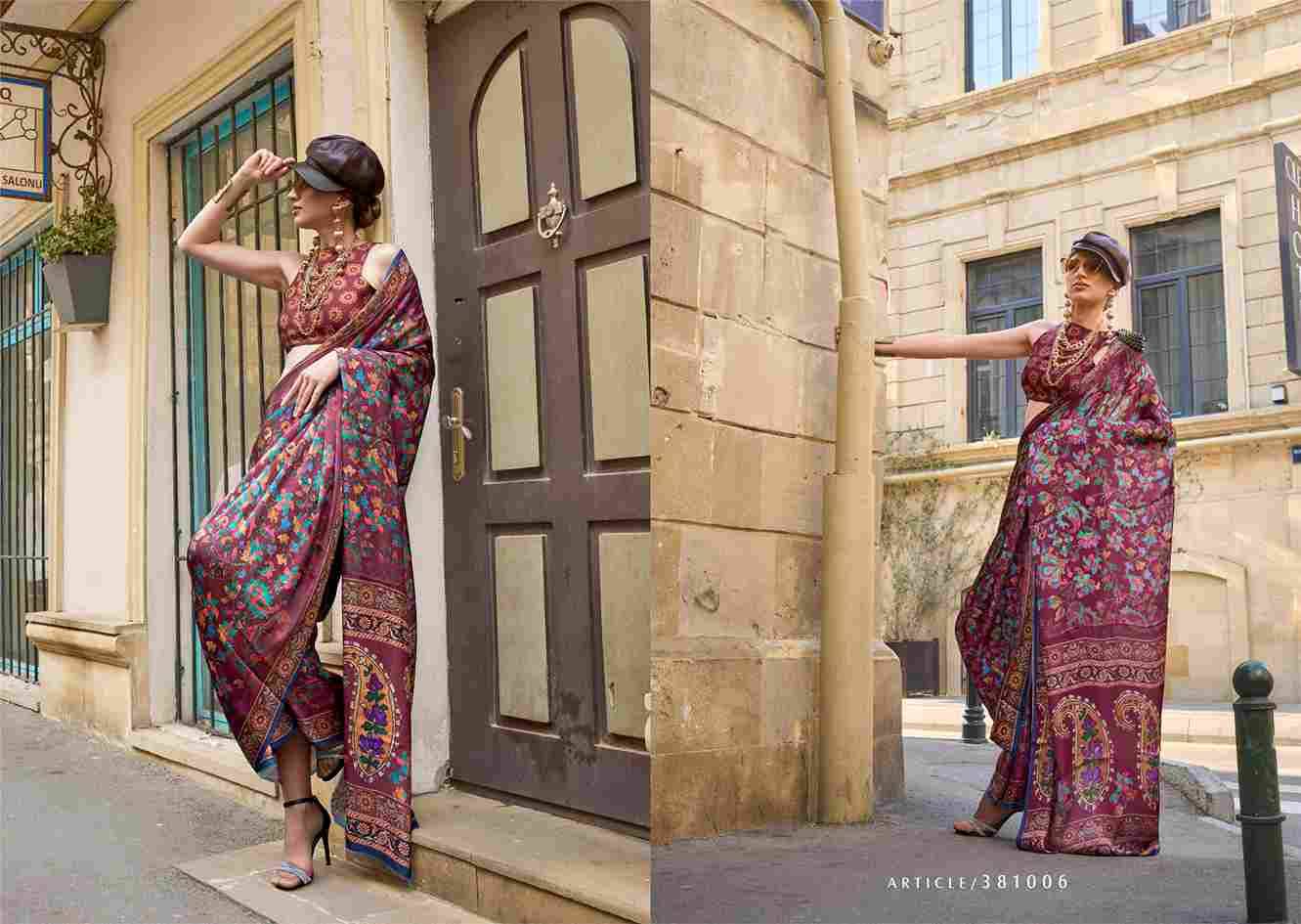 Kolumbus By Raj Tex 381001 To 381010 Series Indian Traditional Wear Collection Beautiful Stylish Fancy Colorful Party Wear & Occasional Wear Satin Georgette Sarees At Wholesale Price