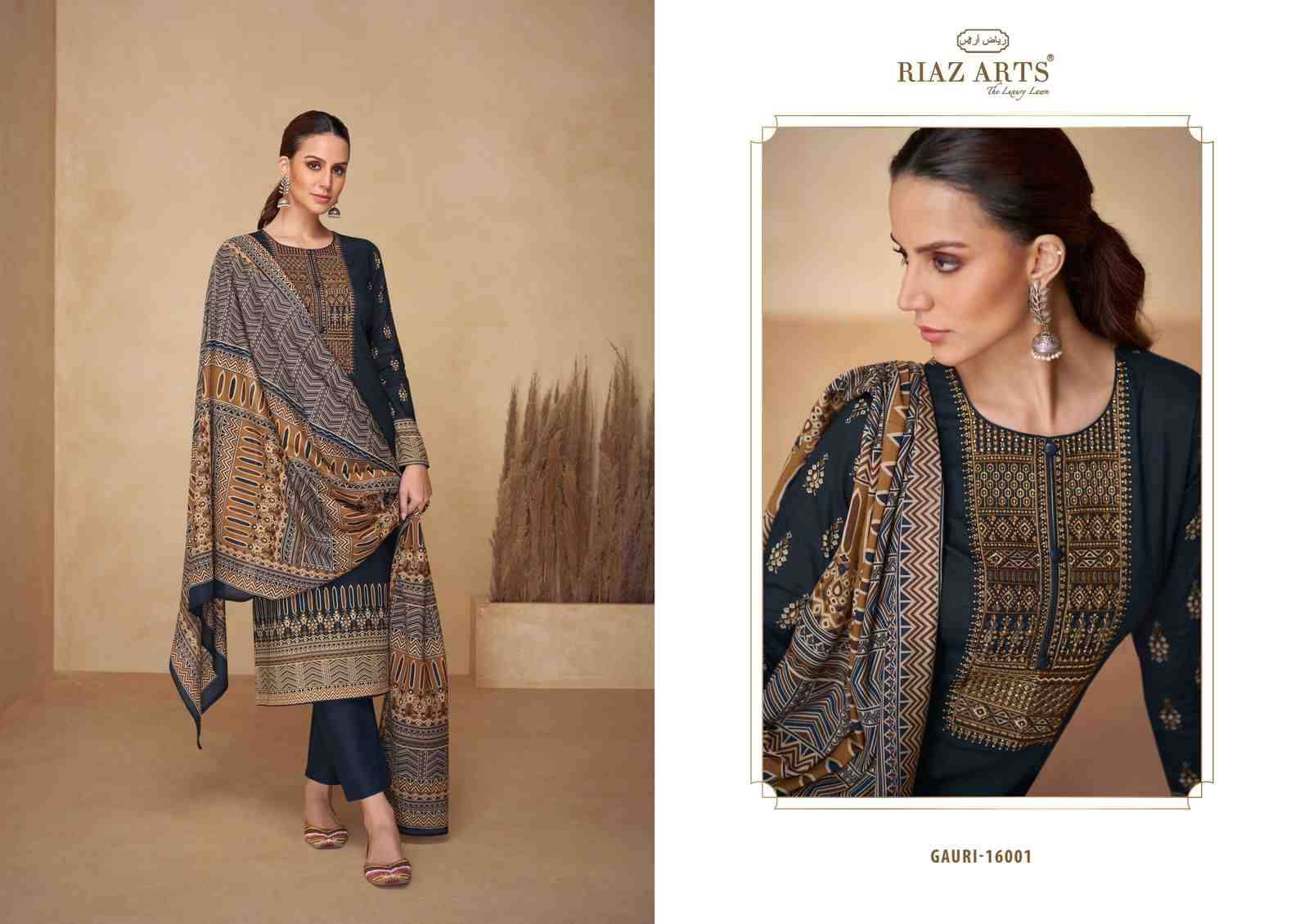 Gauri By Riaz Arts 16001 To 16008 Series Beautiful Festive Suits Stylish Fancy Colorful Casual Wear & Ethnic Wear Pure Lawn Cotton Print Dresses At Wholesale Price
