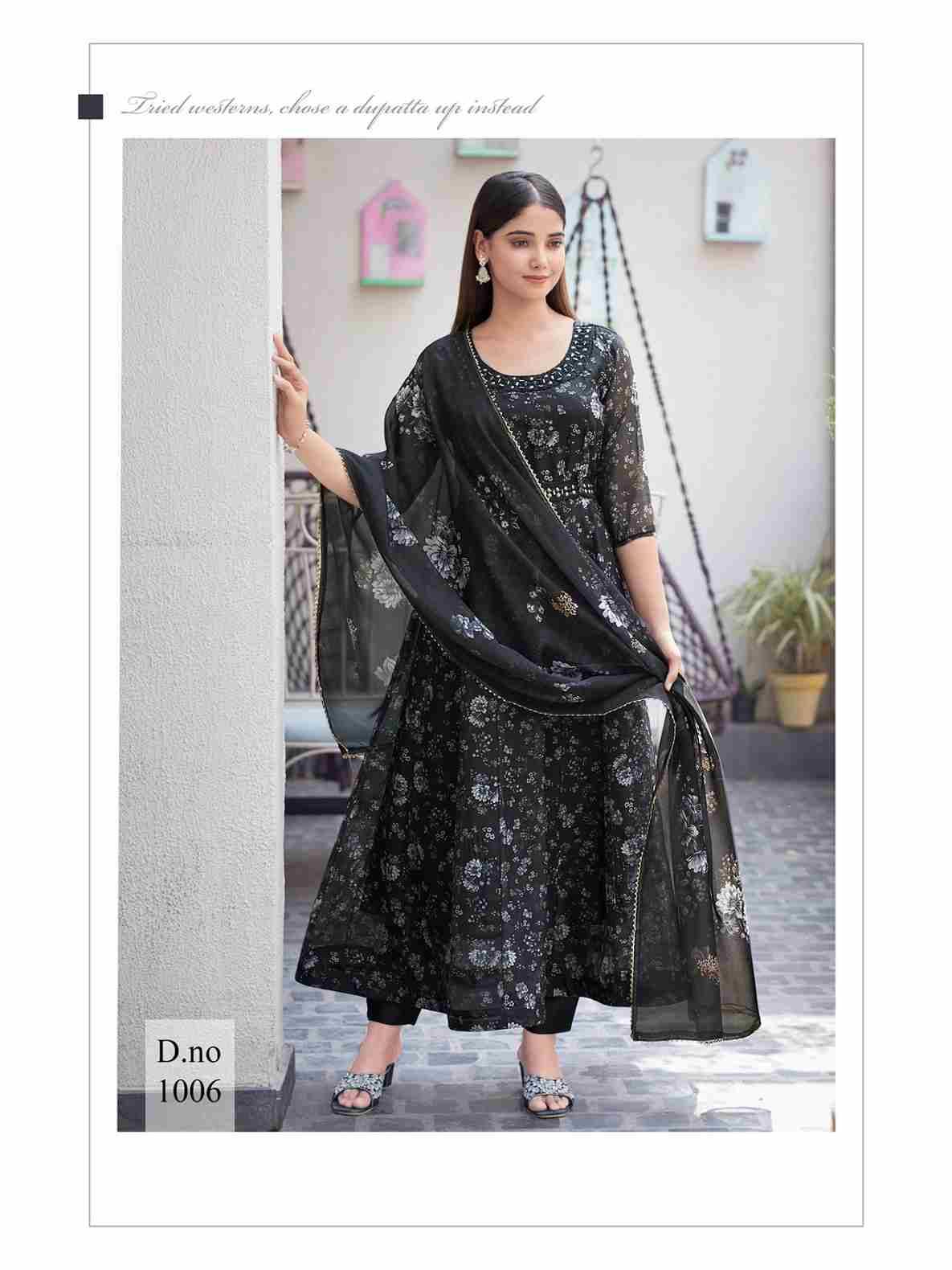 Sangin By Parra Studio 1001 To 1006 Series Beautiful Stylish Fancy Colorful Casual Wear & Ethnic Wear Collection Soft Organza Dresses At Wholesale Price