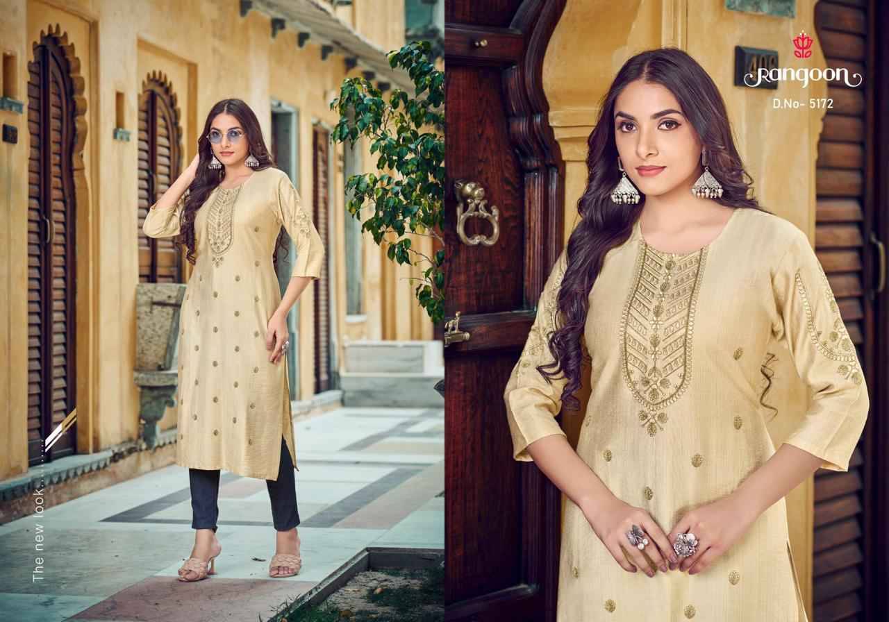 Aaira By Rangoon 5171 To 5175 Series Designer Stylish Fancy Colorful Beautiful Party Wear & Ethnic Wear Collection Viscose Kurtis At Wholesale Price