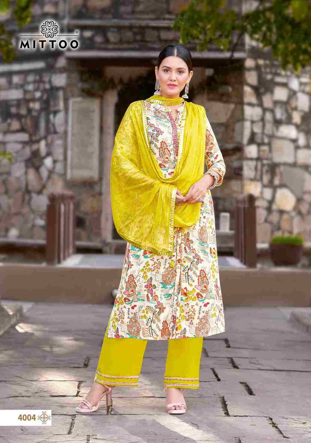Kesha By Mittoo 4001 To 4004 Series Beautiful Stylish Fancy Colorful Casual Wear & Ethnic Wear Collection Rayon Print Dresses At Wholesale Price