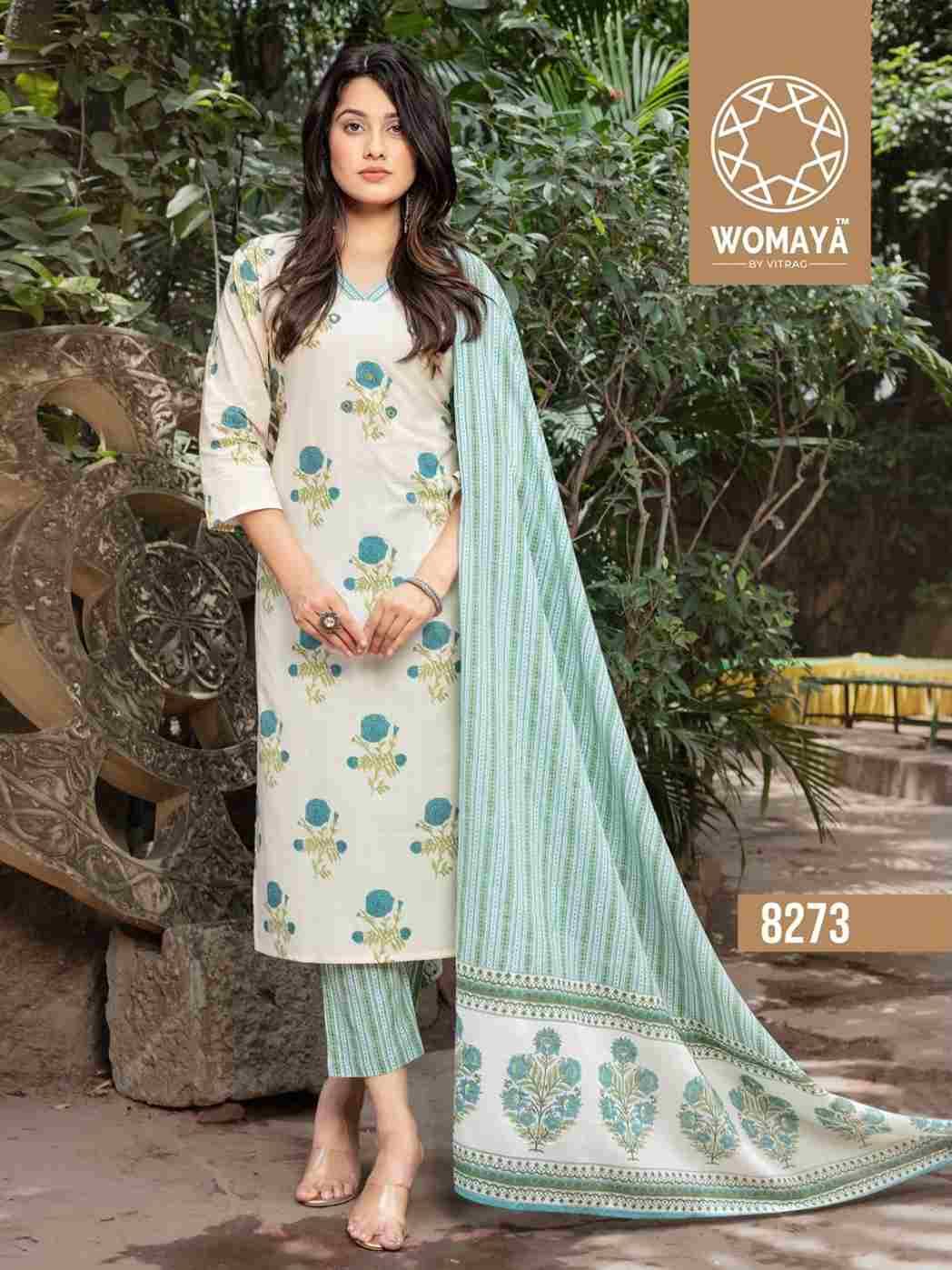 Classy Vol-3 By Womaya 8271 To 8277 Series Beautiful Stylish Fancy Colorful Casual Wear & Ethnic Wear Collection Cambric Cotton With Work Dresses At Wholesale Price