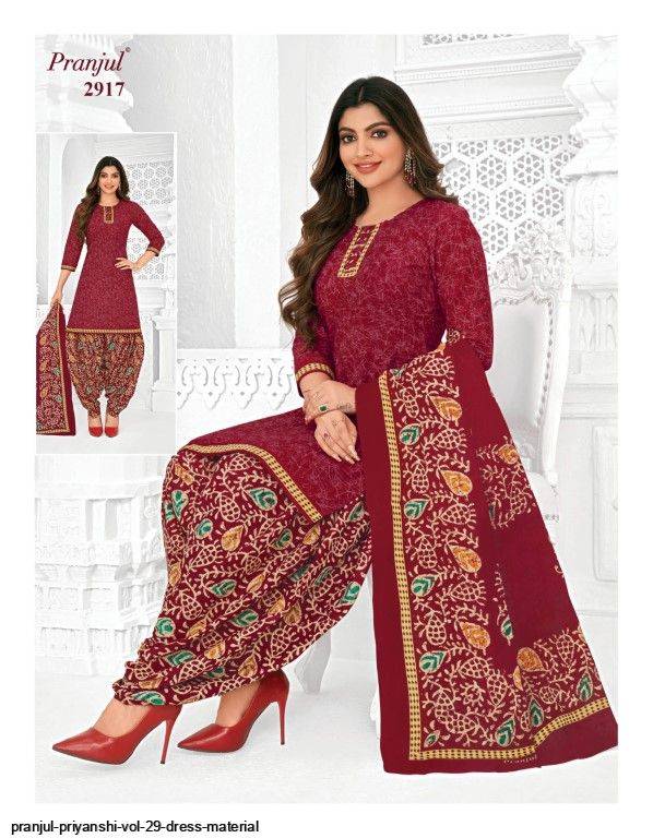 Priyanshi Vol-29 By Pranjul Beautiful Festive Suits Colorful Stylish Fancy Casual Wear & Ethnic Wear Pure Cotton Print Dresses At Wholesale Price