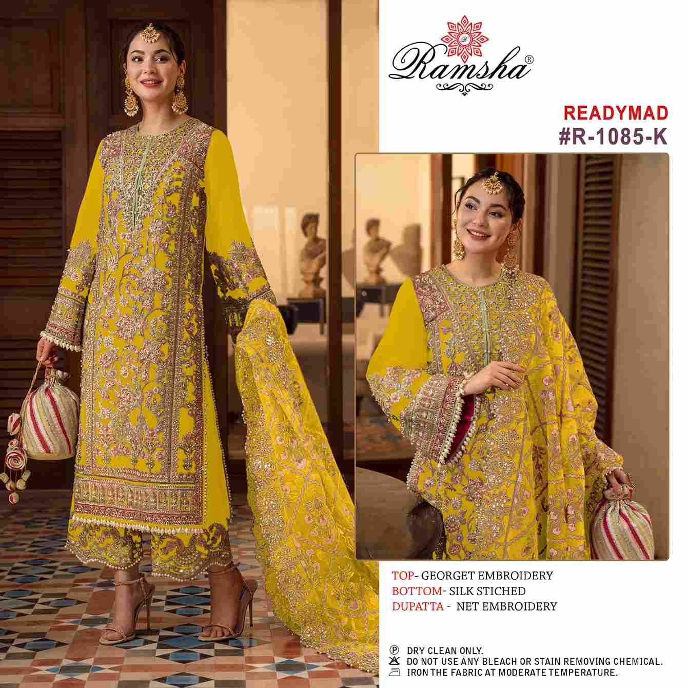Ramsha 1085 Colours Vol-3 By Ramsha 1085-K To 1085-N Series Designer Pakistani Suits Beautiful Stylish Fancy Colorful Party Wear & Occasional Wear Georgette Dresses At Wholesale Price