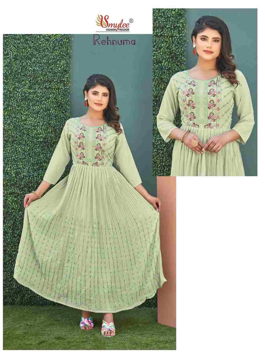 Rehnuma By Smylee 01 To 08 Series Designer Stylish Fancy Colorful Beautiful Party Wear & Ethnic Wear Collection Heavy Georgette Print Gowns At Wholesale Price