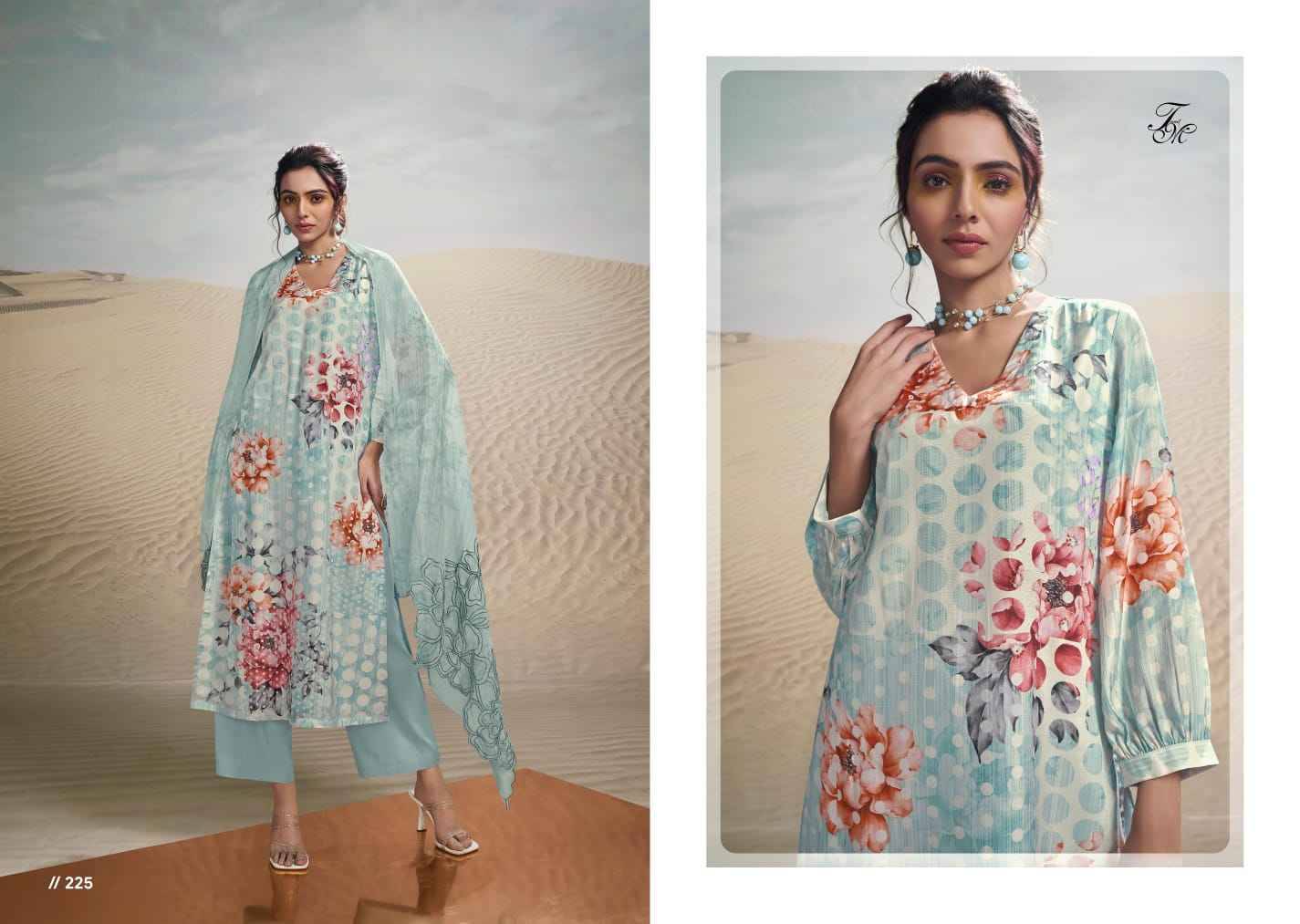 Rea By T And M Designer Studio Beautiful Festive Suits Colorful Stylish Fancy Casual Wear & Ethnic Wear Muslin Silk Print Dresses At Wholesale Price