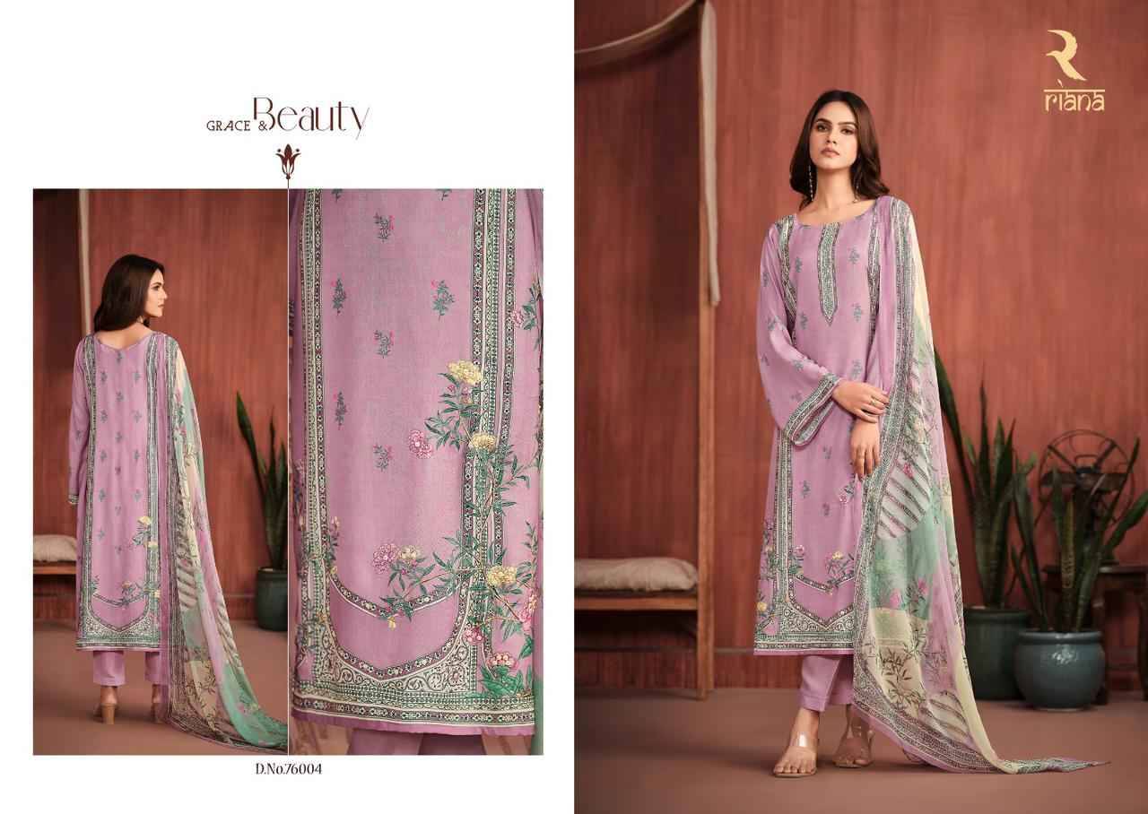 Kaveri By Riana 75000 To 75005 Series Designer Festive Suits Collection Beautiful Stylish Fancy Colorful Party Wear & Occasional Wear Viscose Muslin Dresses At Wholesale Price