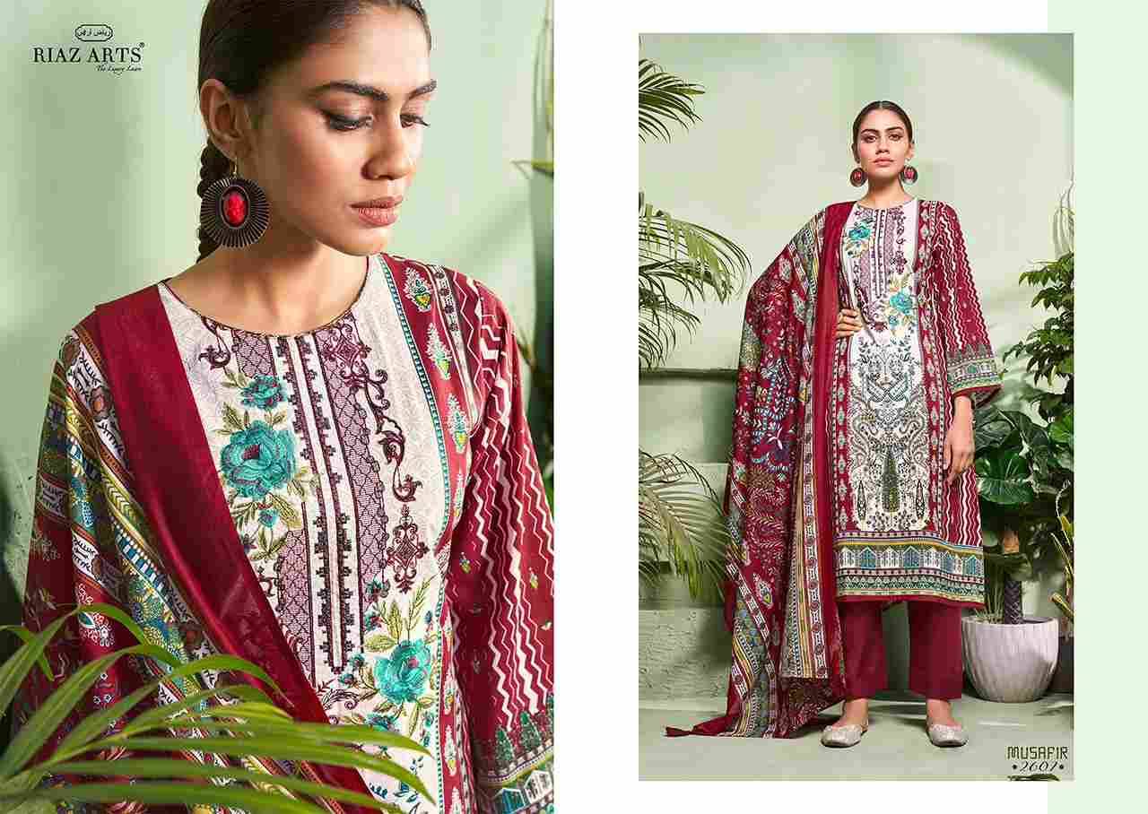 Musafir Vol-2 By Riaz Arts 2601 To 2608 Series Wholesale Designer Pakistani Suits Collection Beautiful Stylish Fancy Colorful Party Wear & Occasional Wear Pure Lawn With Embroidered Dresses At Wholesale Price