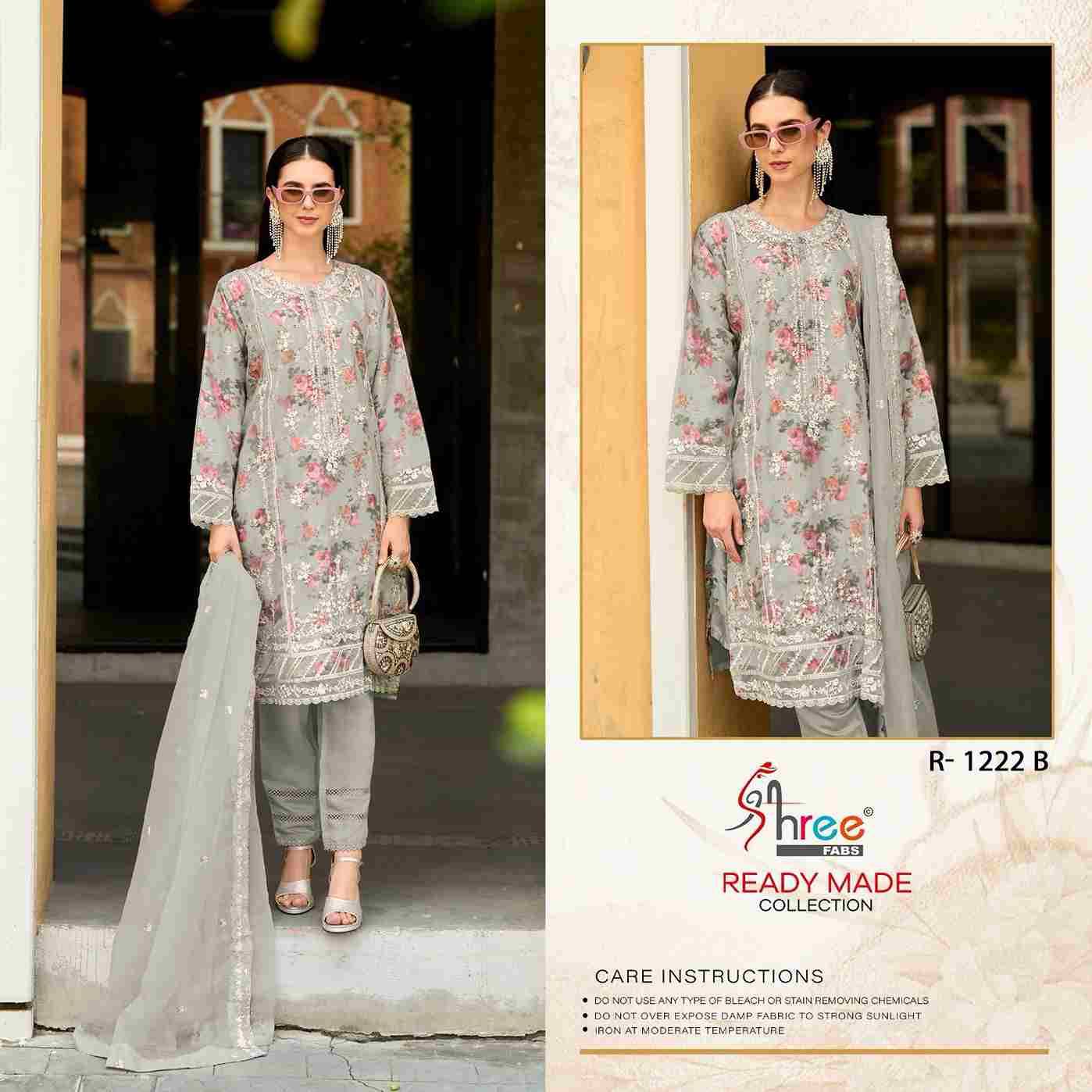 Shree Fabs Hit Design R-1222 Colours By Shree Fabs R-1222-A To R-1222-D Series Beautiful Pakistani Suits Stylish Fancy Colorful Party Wear & Occasional Wear Organza Embroidered Dresses At Wholesale Price