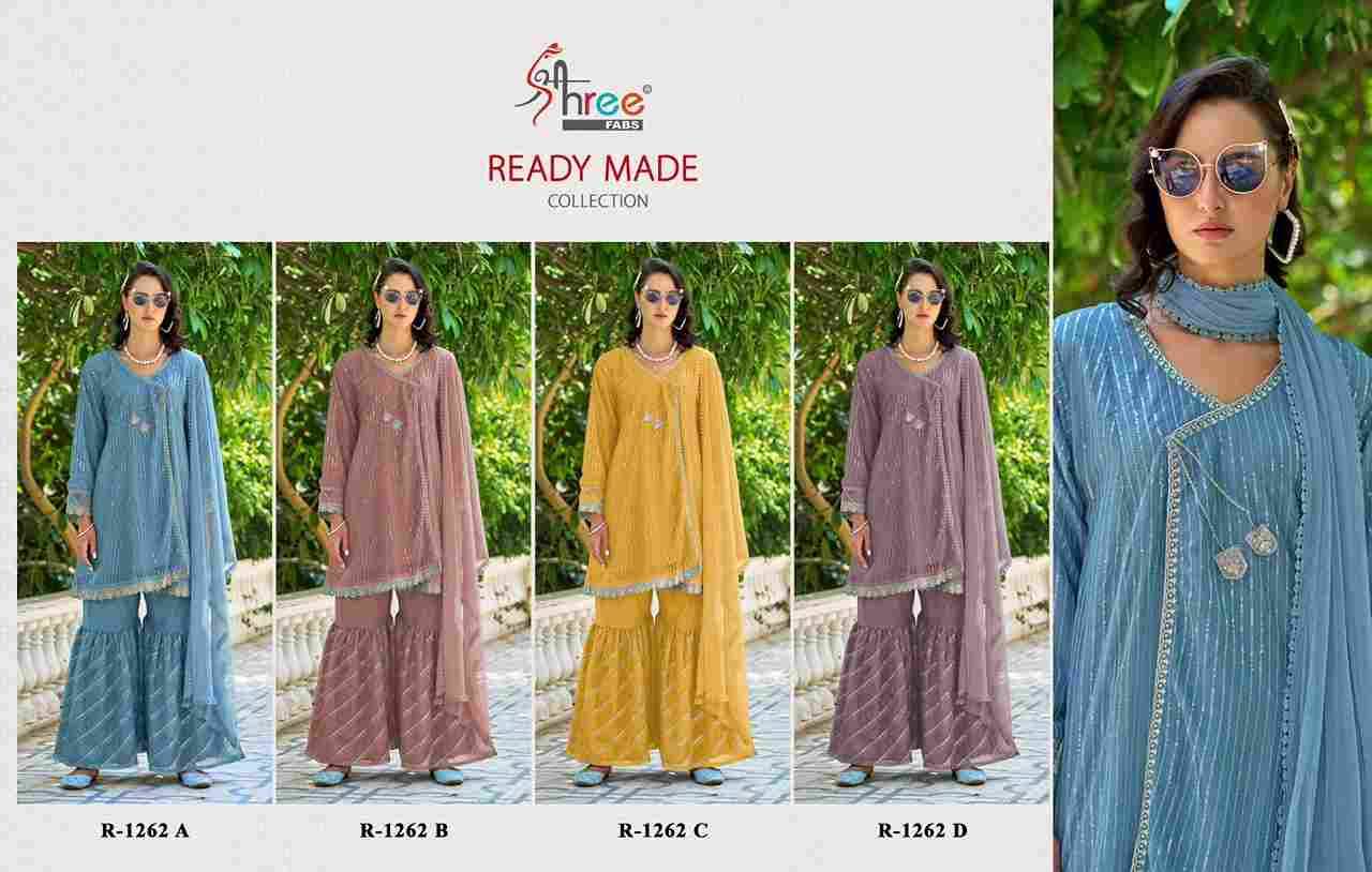 Shree Fabs Hit Design R-1262 Colours By Shree Fabs R-1262-A To R-1262-D Series Beautiful Pakistani Suits Stylish Fancy Colorful Party Wear & Occasional Wear Viscose Net Embroidered Dresses At Wholesale Price