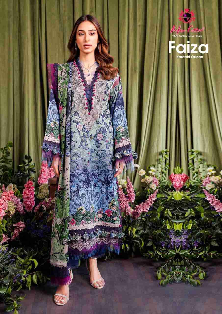 Faiza Vol-8 By Nafisa Cotton 8001 To 8006 Series Beautiful Fetsive Suits Stylish Fancy Colorful Casual Wear & Ethnic Wear Pure Cotton Dresses At Wholesale Price