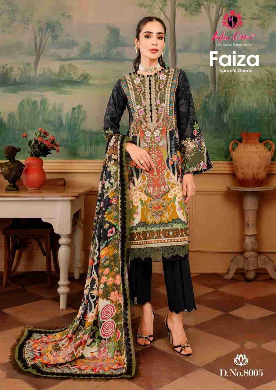 Faiza Vol-8 By Nafisa Cotton 8001 To 8006 Series Beautiful Fetsive Suits Stylish Fancy Colorful Casual Wear & Ethnic Wear Pure Cotton Dresses At Wholesale Price