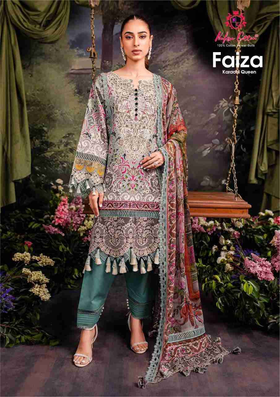 Faiza Vol-8 By Nafisa Cotton 8001 To 8006 Series Beautiful Fetsive Suits Stylish Fancy Colorful Casual Wear & Ethnic Wear Pure Cotton Dresses At Wholesale Price