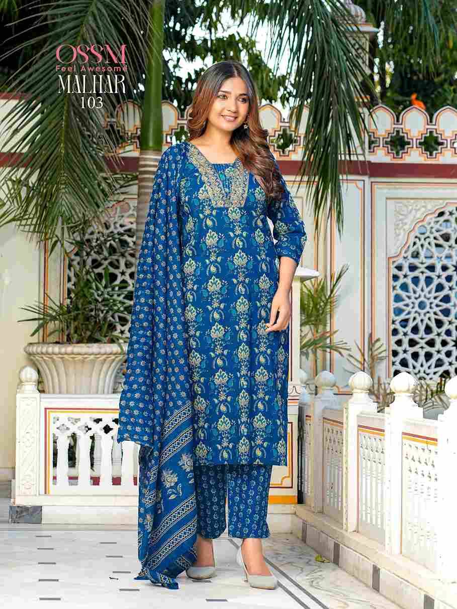 Malhar Vol-2 By Ossm 101 To 106 Series Beautiful Festive Suits Colorful Stylish Fancy Casual Wear & Ethnic Wear Cotton Print Dresses At Wholesale Price