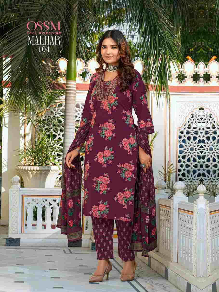 Malhar Vol-2 By Ossm 101 To 106 Series Beautiful Festive Suits Colorful Stylish Fancy Casual Wear & Ethnic Wear Cotton Print Dresses At Wholesale Price