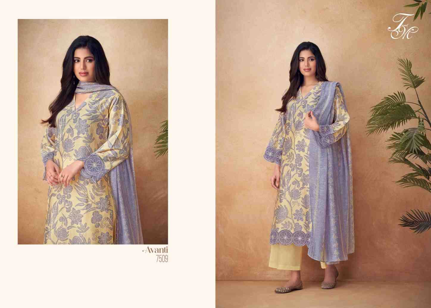 Avanti By T And M Designer Studio Beautiful Festive Suits Colorful Stylish Fancy Casual Wear & Ethnic Wear Pure Chanderi Silk Print Dresses At Wholesale Price
