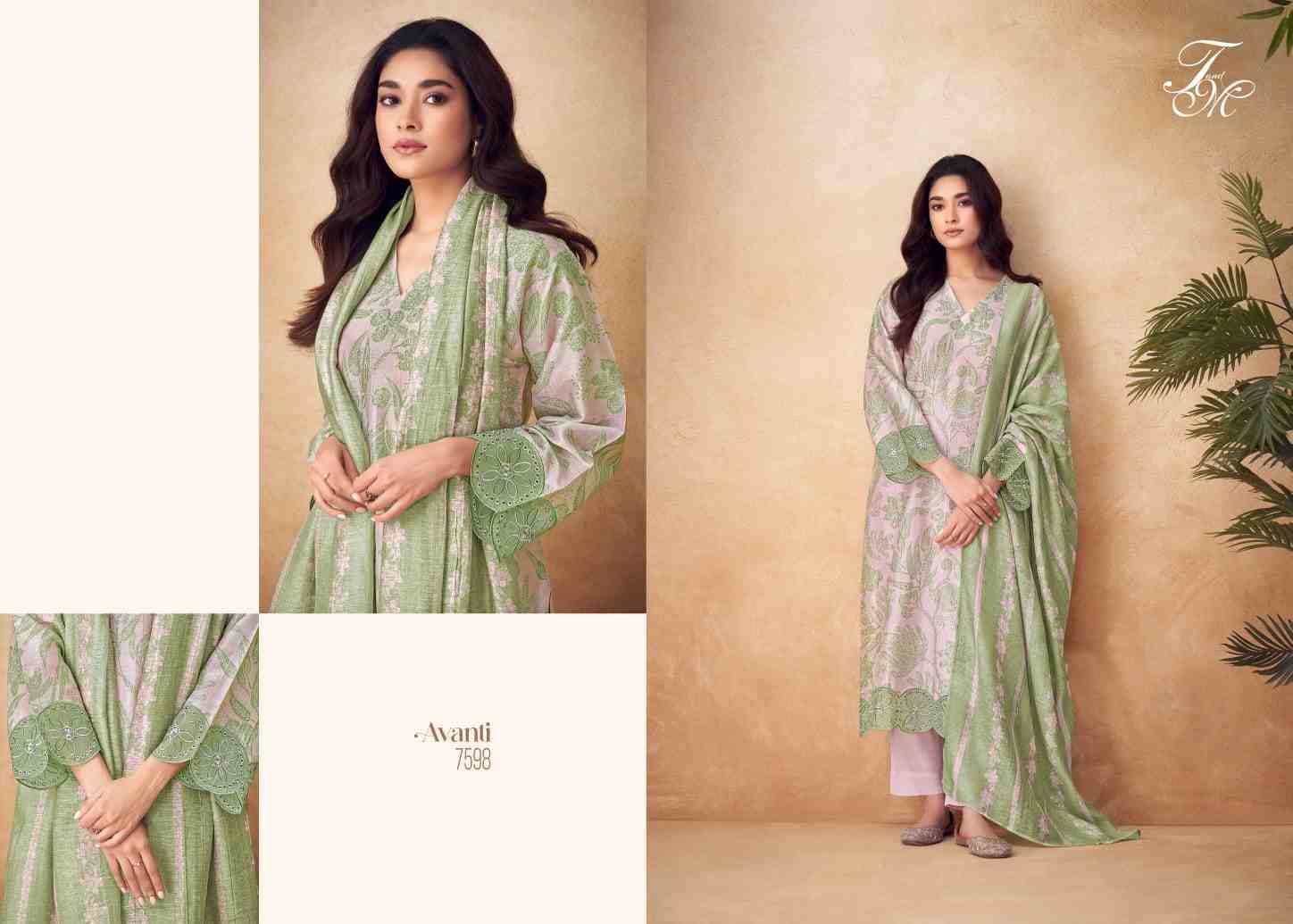 Avanti By T And M Designer Studio Beautiful Festive Suits Colorful Stylish Fancy Casual Wear & Ethnic Wear Pure Chanderi Silk Print Dresses At Wholesale Price
