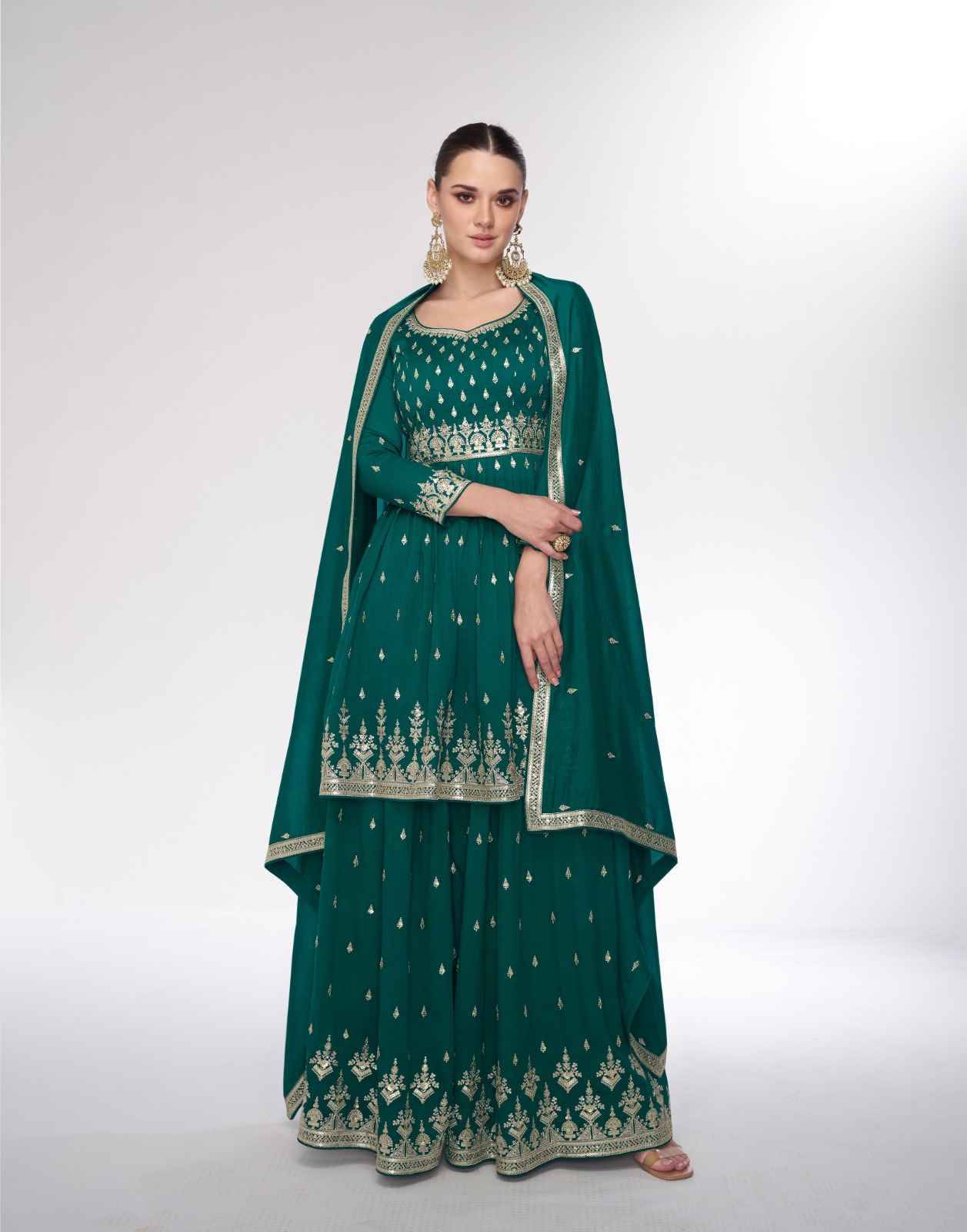 Sahira By Aashirwad Creation 9989 To 9991 Series Beautiful Sharara Suits Colorful Stylish Fancy Casual Wear & Ethnic Wear Premium Silk Dresses At Wholesale Price