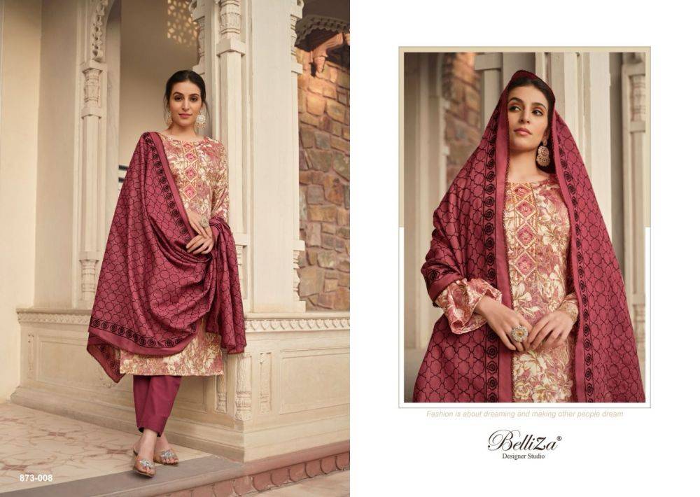 Sophia By Belliza 873-001 To 873-008 Series Indian Traditional Wear Collection Beautiful Stylish Fancy Colorful Party Wear & Wear Pure Cotton Digital Printed Dress At Wholesale Price