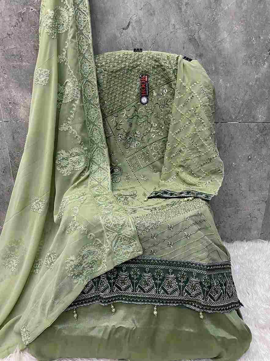 Hoor Tex Hit Design H-225 Colours By Hoor Tex H-225-A To H-225-D Series Designer Festive Pakistani Suits Collection Beautiful Stylish Fancy Colorful Party Wear & Occasional Wear Faux Georgette Embroidered Dresses At Wholesale Price