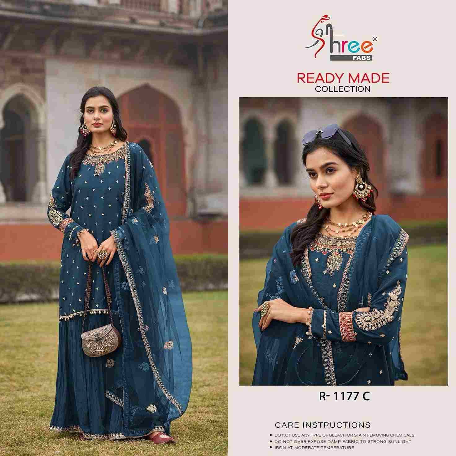 Shree Fabs Hit Design R-1177 Colours By Shree Fabs R-1177-A To R-1177-D Series Beautiful Pakistani Suits Stylish Fancy Colorful Party Wear & Occasional Wear Viscose Silk Embroidered Dresses At Wholesale Price
