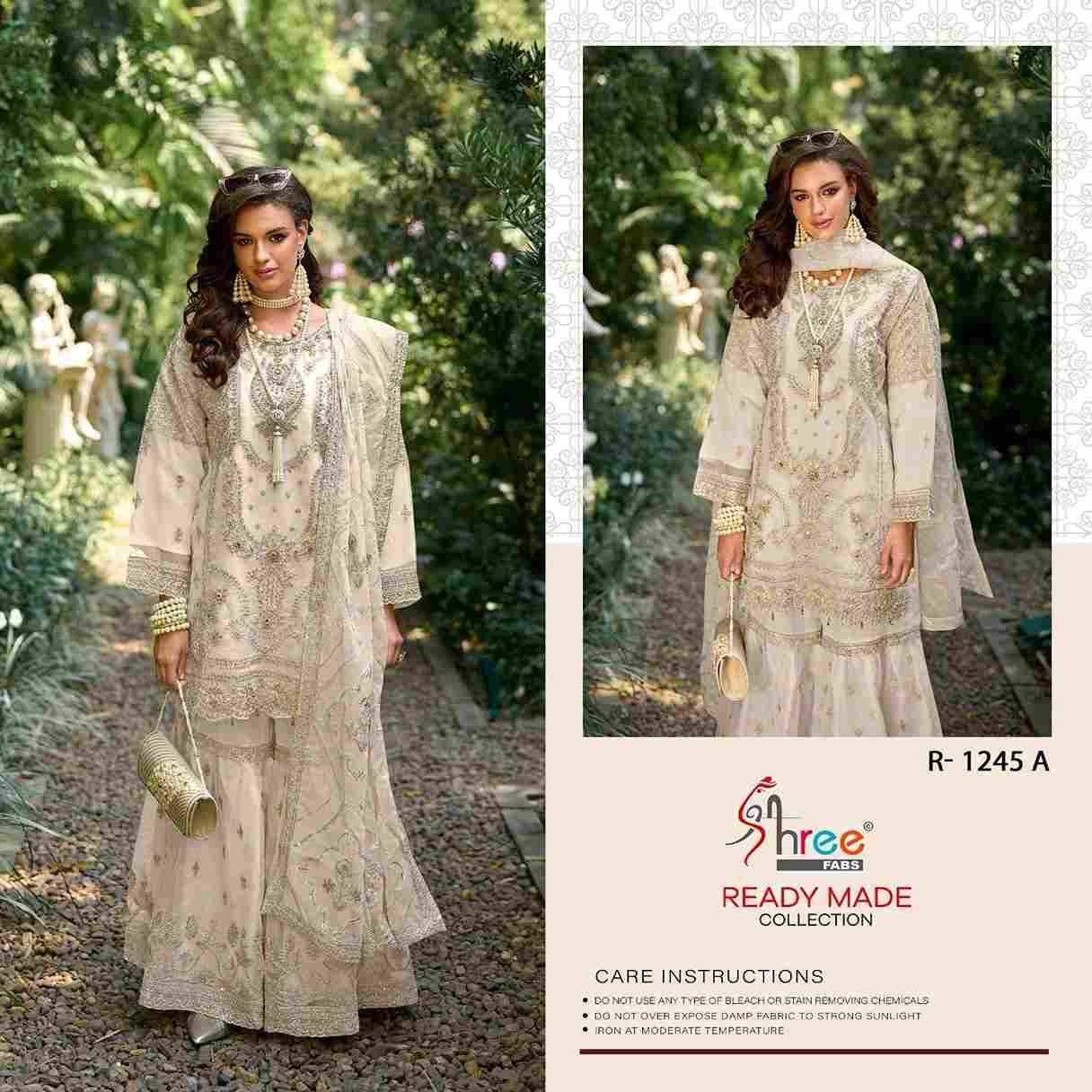 Shree Fabs Hit Design R-1245 Colours By Shree Fabs R-1245-A To R-1245-D Series Wholesale Designer Pakistani Suits Collection Beautiful Stylish Fancy Colorful Party Wear & Occasional Wear Organza With Embroidered Dresses At Wholesale Price