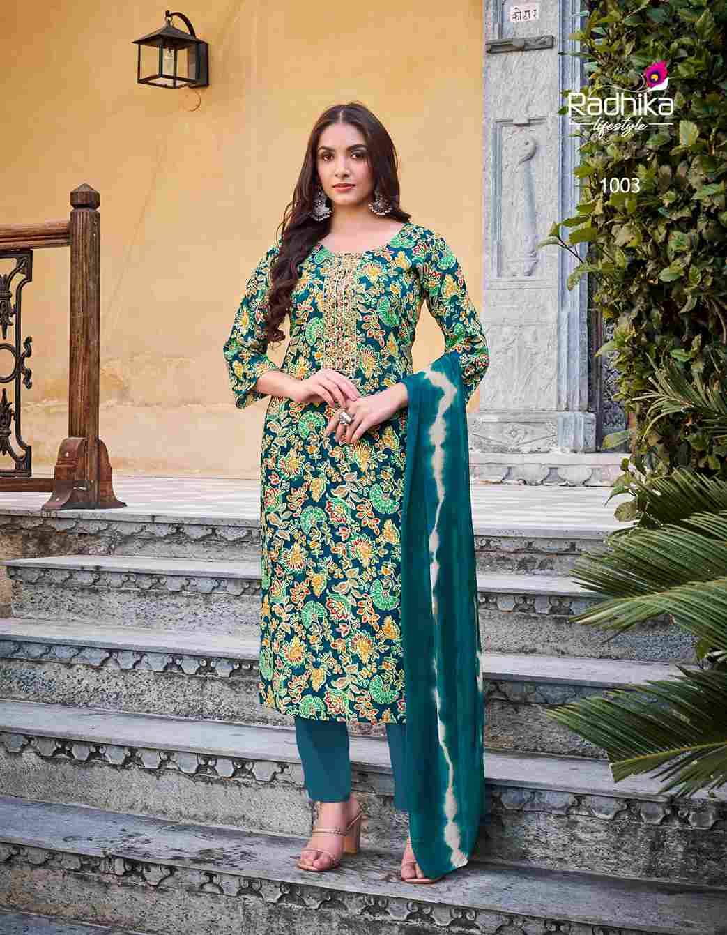 Casual Vol-1 By Radhika Lifetsyle 1001 To 1006 Series Beautiful Festive Suits Colorful Stylish Fancy Casual Wear & Ethnic Wear Heavy Rayon Dresses At Wholesale Price