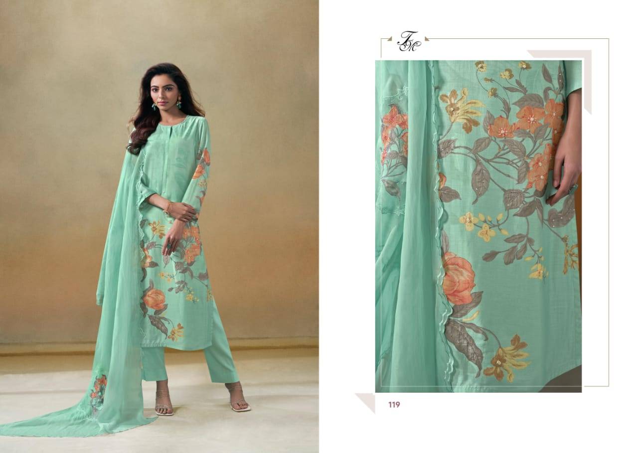 Suhana By T And M Designer Studio Beautiful Festive Suits Colorful Stylish Fancy Casual Wear & Ethnic Wear Pure Muslin Silk Print Dresses At Wholesale Price