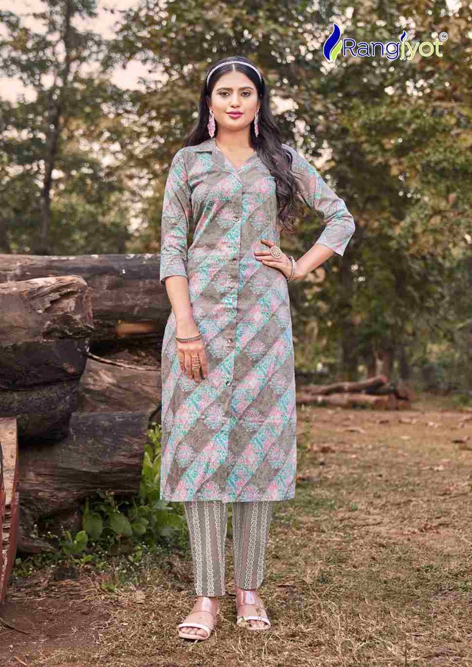 Rangriti By Rangjyot Fashion 1001 To 1008 Series Designer Stylish Fancy Colorful Beautiful Party Wear & Ethnic Wear Collection Pure Cotton Kurtis With Bottom At Wholesale Price