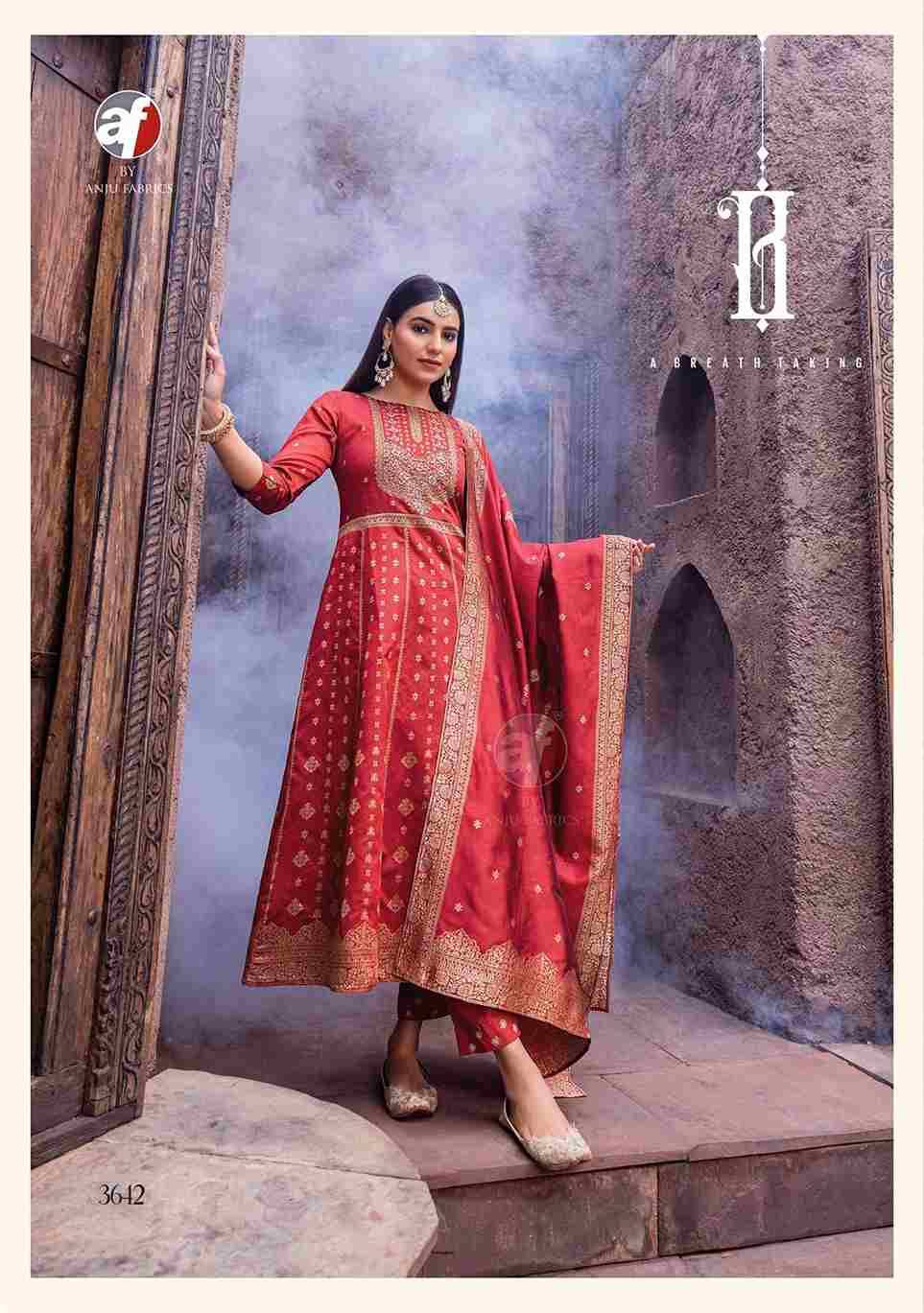 Haseen Pal Vol-9 By Anju Fabrics 3641 To 3646 Series Festive Suits Beautiful Fancy Colorful Stylish Party Wear & Occasional Wear Banarasi Silk Jacquard Dresses At Wholesale Price