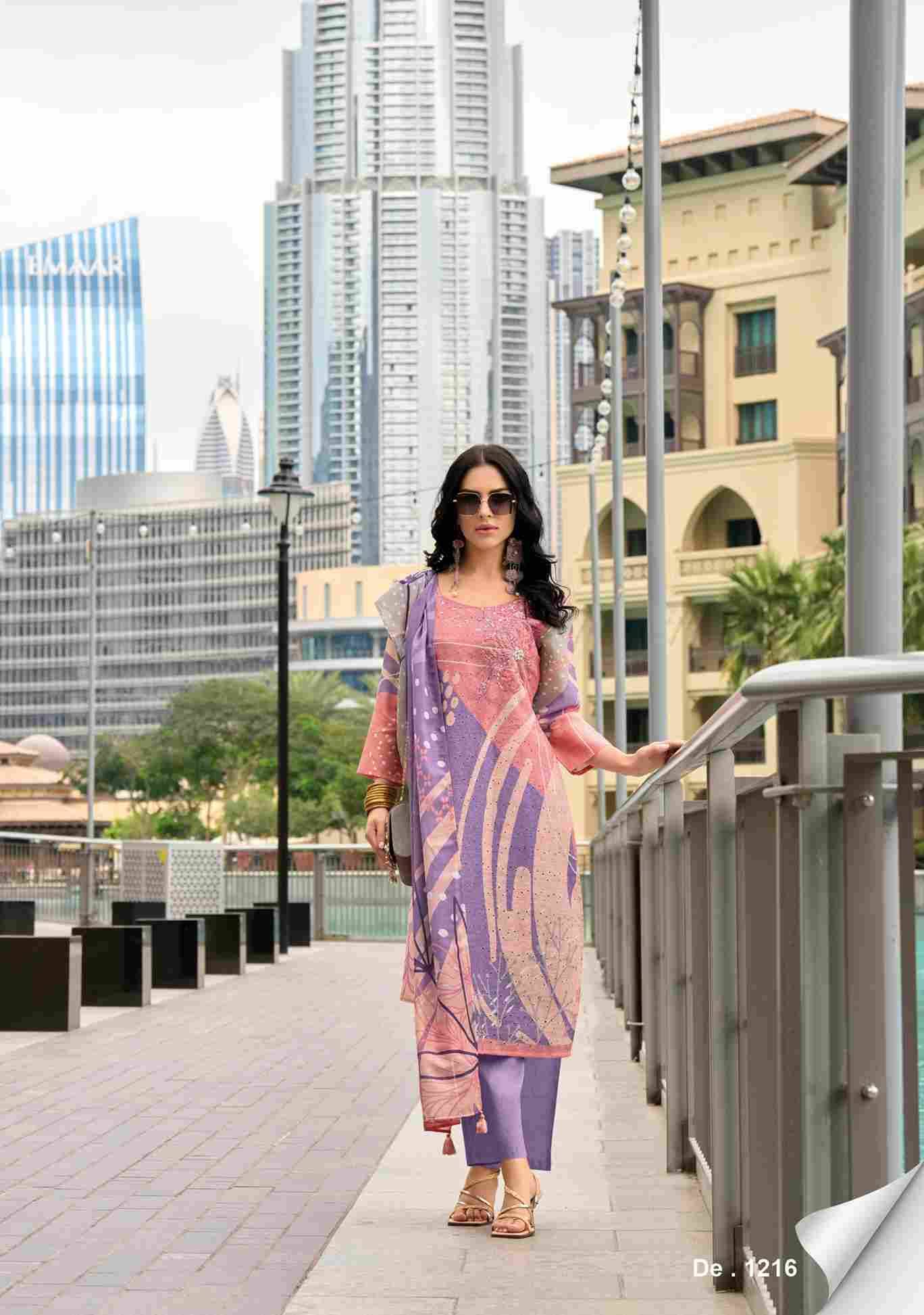Summer Pastels By Lady Leela 1211 To 1216 Series Beautiful Festive Suits Colorful Stylish Fancy Casual Wear & Ethnic Wear Pure Linen With Work Dresses At Wholesale Price