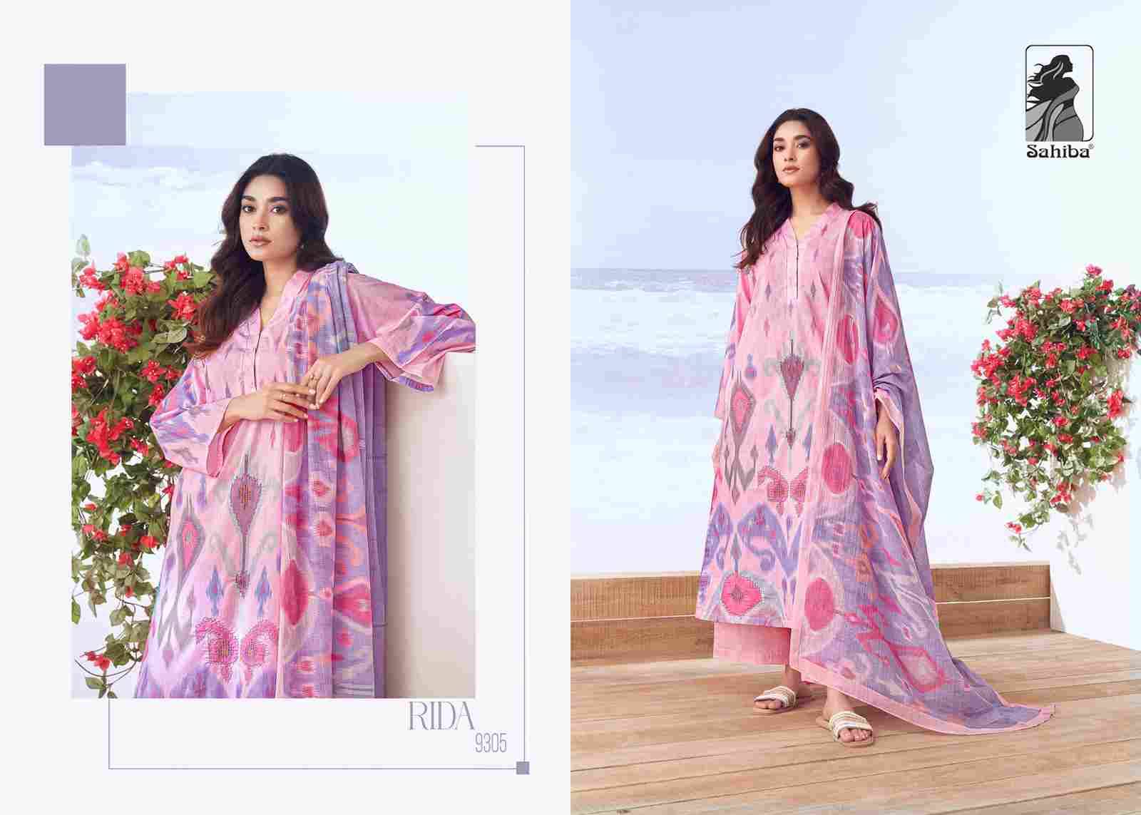Rida By Sahiba Fabrics Beautiful Festive Suits Colorful Stylish Fancy Casual Wear & Ethnic Wear Pure Cotton Lawn Dresses At Wholesale Price