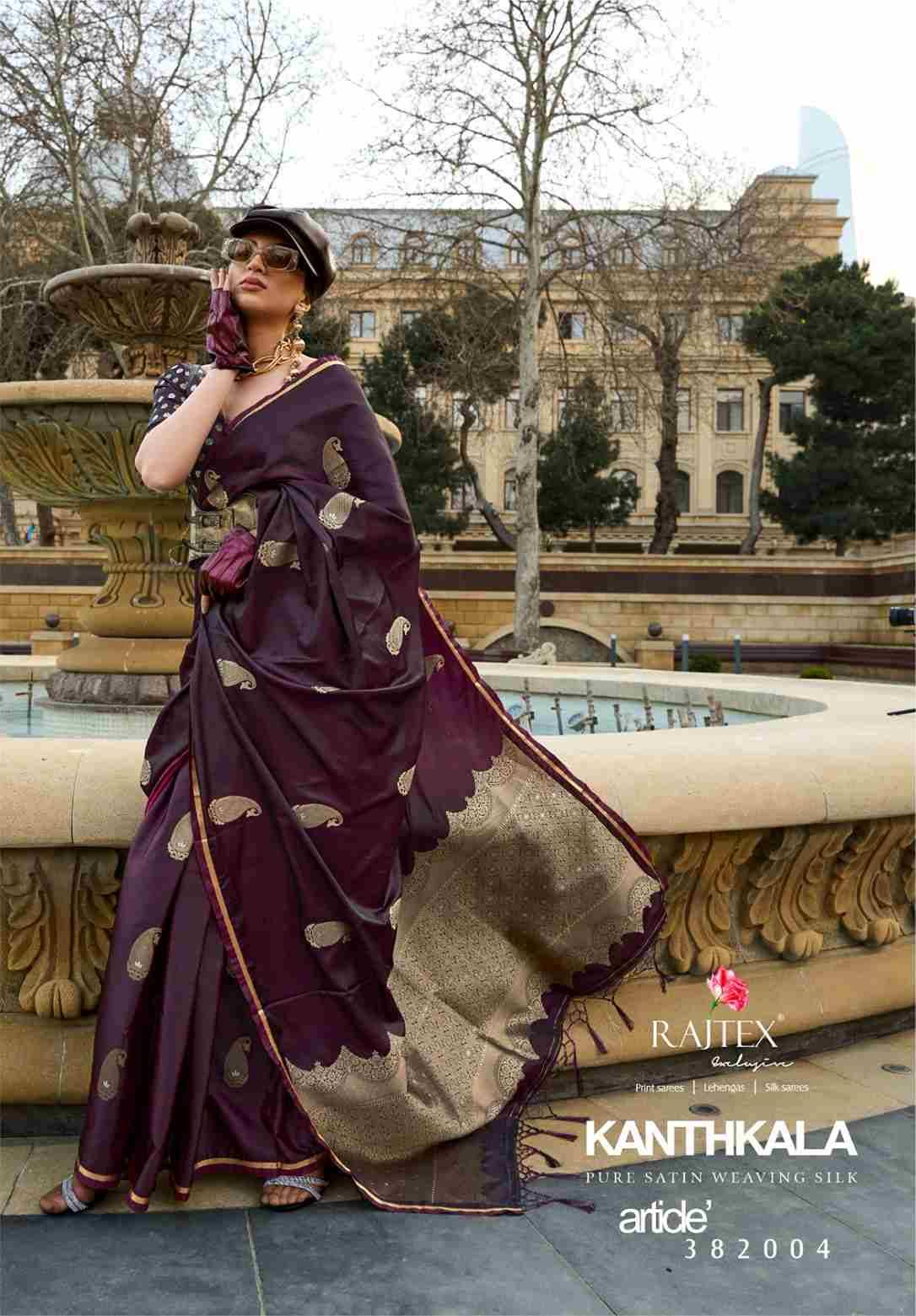 Kanthkala By Raj Tex 382001 To 382006 Series Indian Traditional Wear Collection Beautiful Stylish Fancy Colorful Party Wear & Occasional Wear Satin Silk Sarees At Wholesale Price