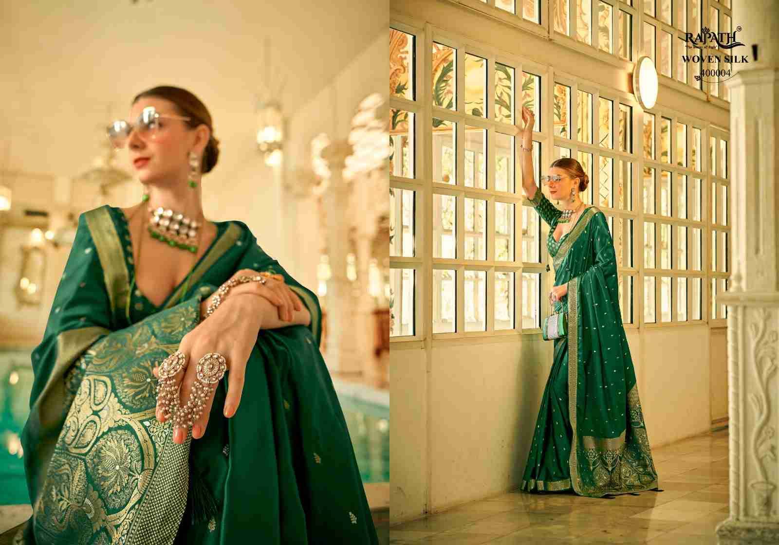 Harmony Silk By Rajpath 400001 To 400006 Series Designer Traditional Wear Collection Beautiful Stylish Fancy Colorful Party Wear & Occasional Wear Satin Silk Sarees At Wholesale Price