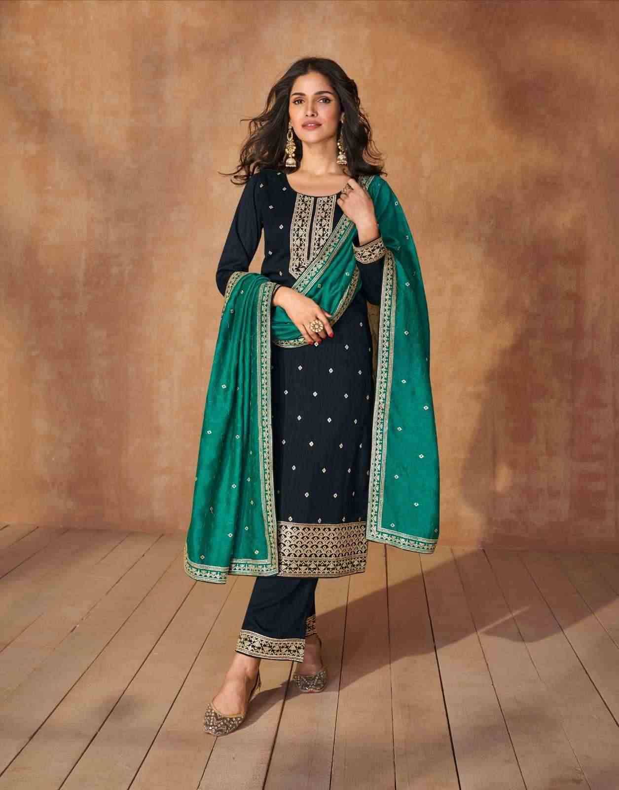 Ameena By Aashirwad Creation 9866 To 9868 Series Beautiful Festive Suits Colorful Stylish Fancy Casual Wear & Ethnic Wear Premium Silk Embroidered Dresses At Wholesale Price