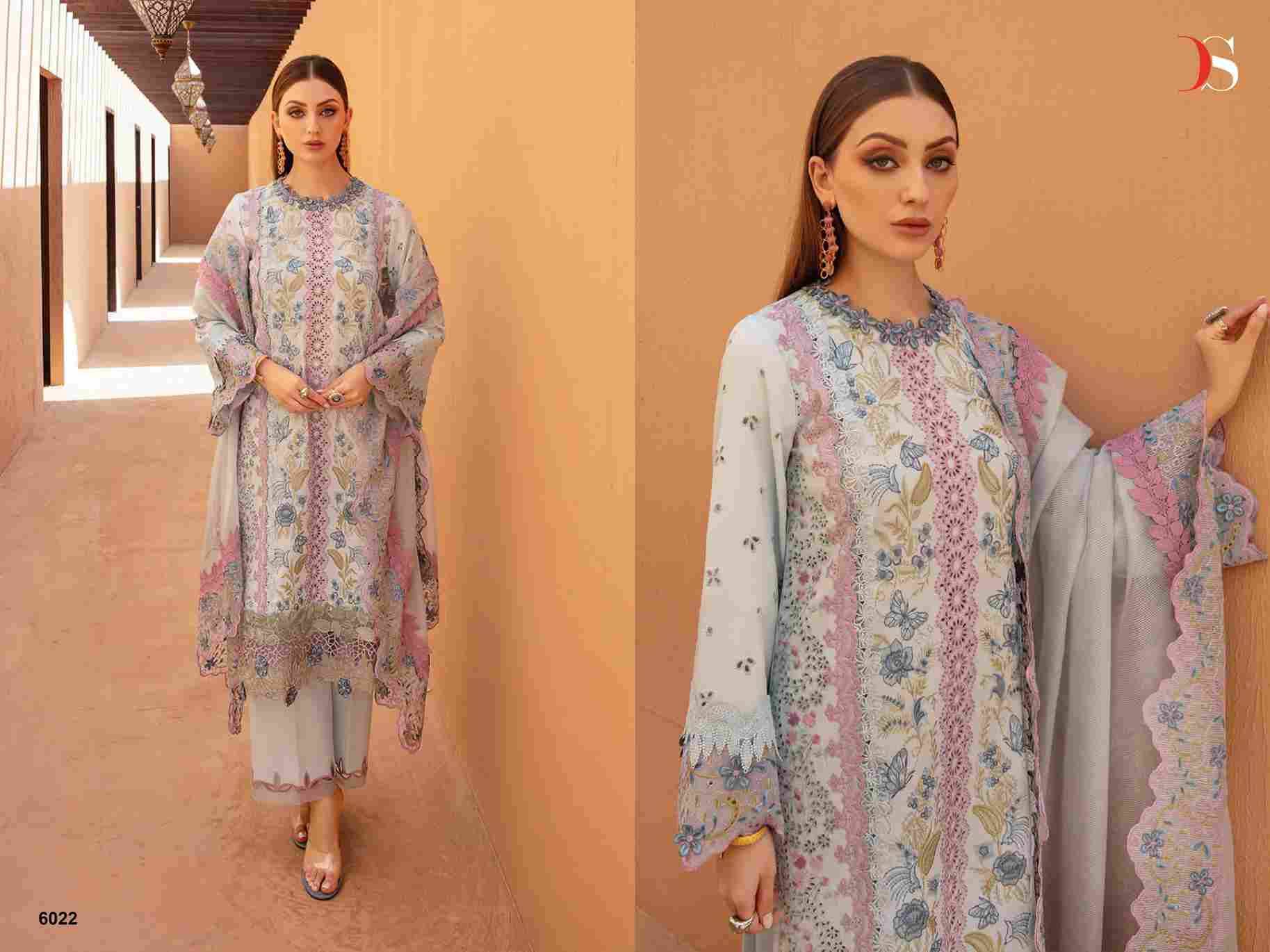 Rang Rasiya Premium Lawn-24 By Deepsy Suits 6021 To 6026 Series Beautiful Pakistani Suits Colorful Stylish Fancy Casual Wear & Ethnic Wear Pure Cotton With Embroidered Dresses At Wholesale Price