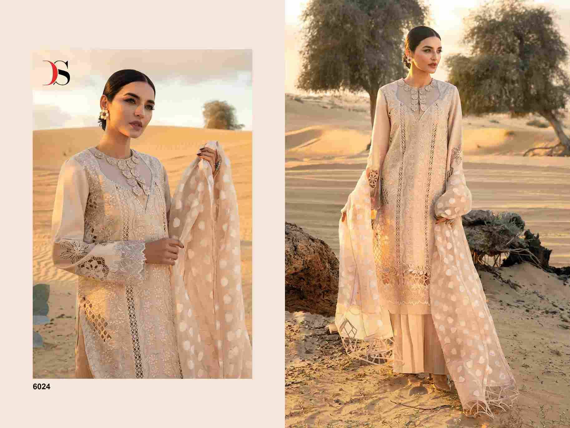 Rang Rasiya Premium Lawn-24 By Deepsy Suits 6021 To 6026 Series Beautiful Pakistani Suits Colorful Stylish Fancy Casual Wear & Ethnic Wear Pure Cotton With Embroidered Dresses At Wholesale Price
