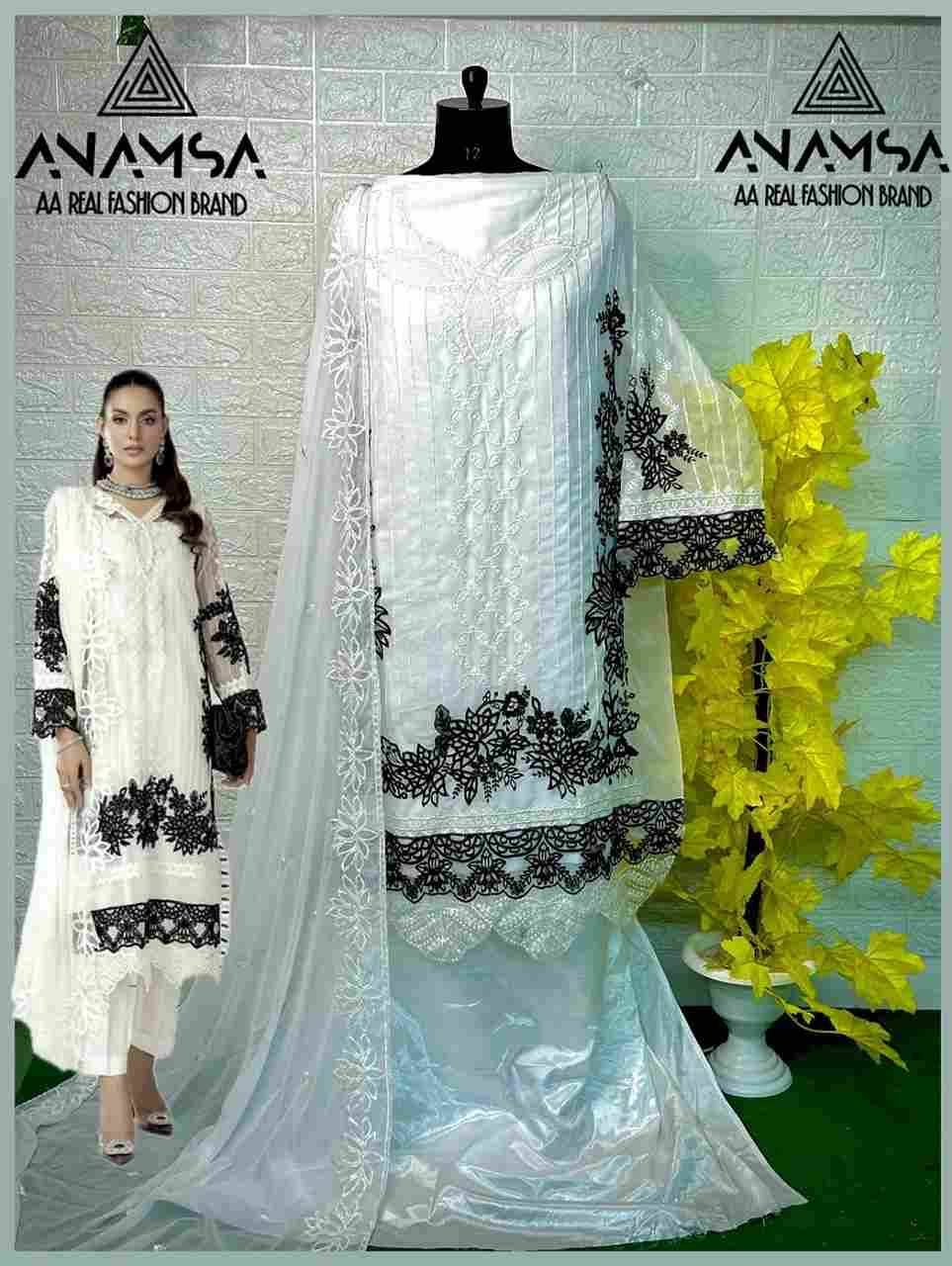 Anamsa Hit Design 436 By Fashid Wholesale Beautiful Pakistani Suits Colorful Stylish Fancy Casual Wear & Ethnic Wear Pure Faux Georgette Embroidered Dresses At Wholesale Price