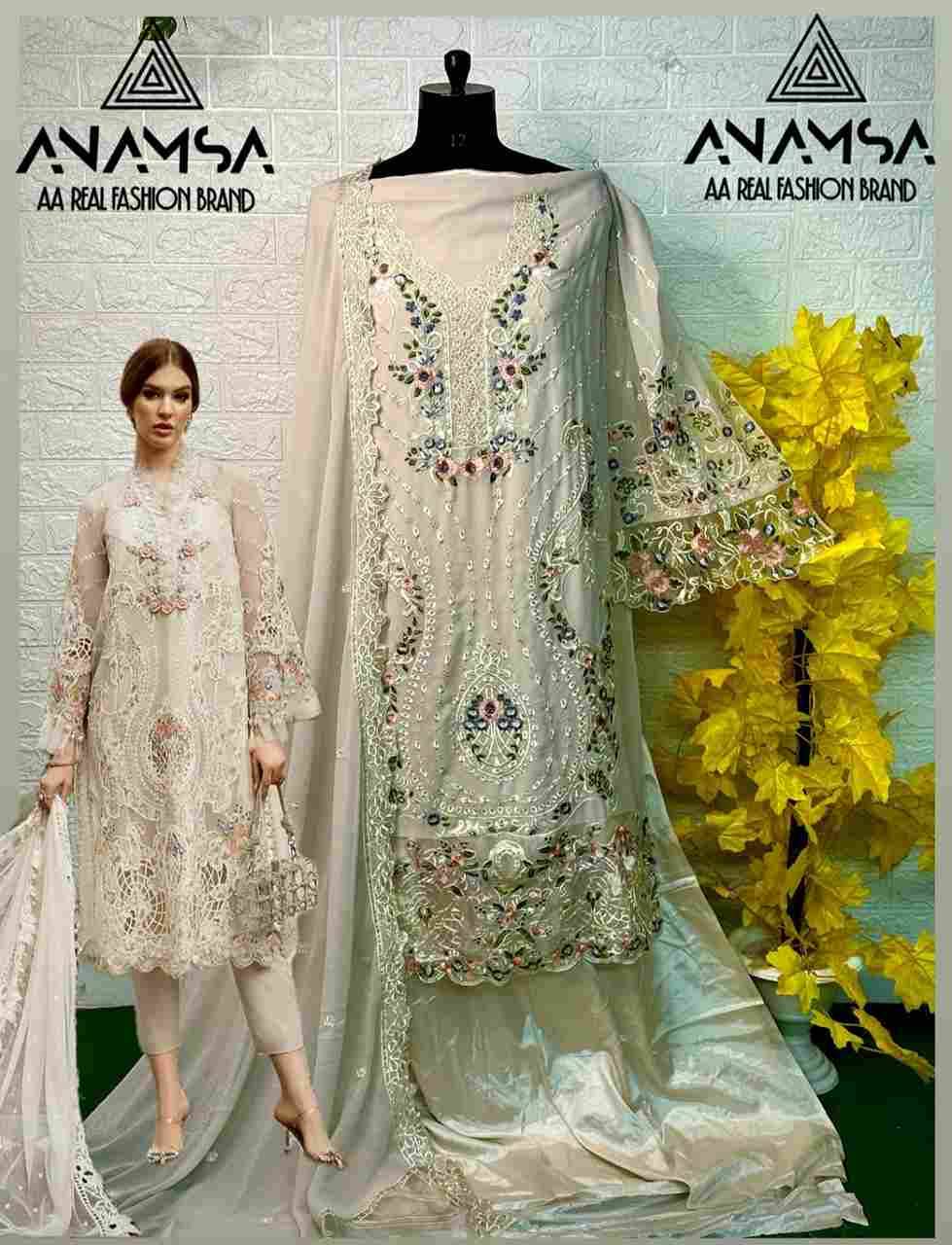 Anamsa Hit Design 437 By Fashid Wholesale Beautiful Pakistani Suits Colorful Stylish Fancy Casual Wear & Ethnic Wear Pure Faux Georgette Embroidered Dresses At Wholesale Price